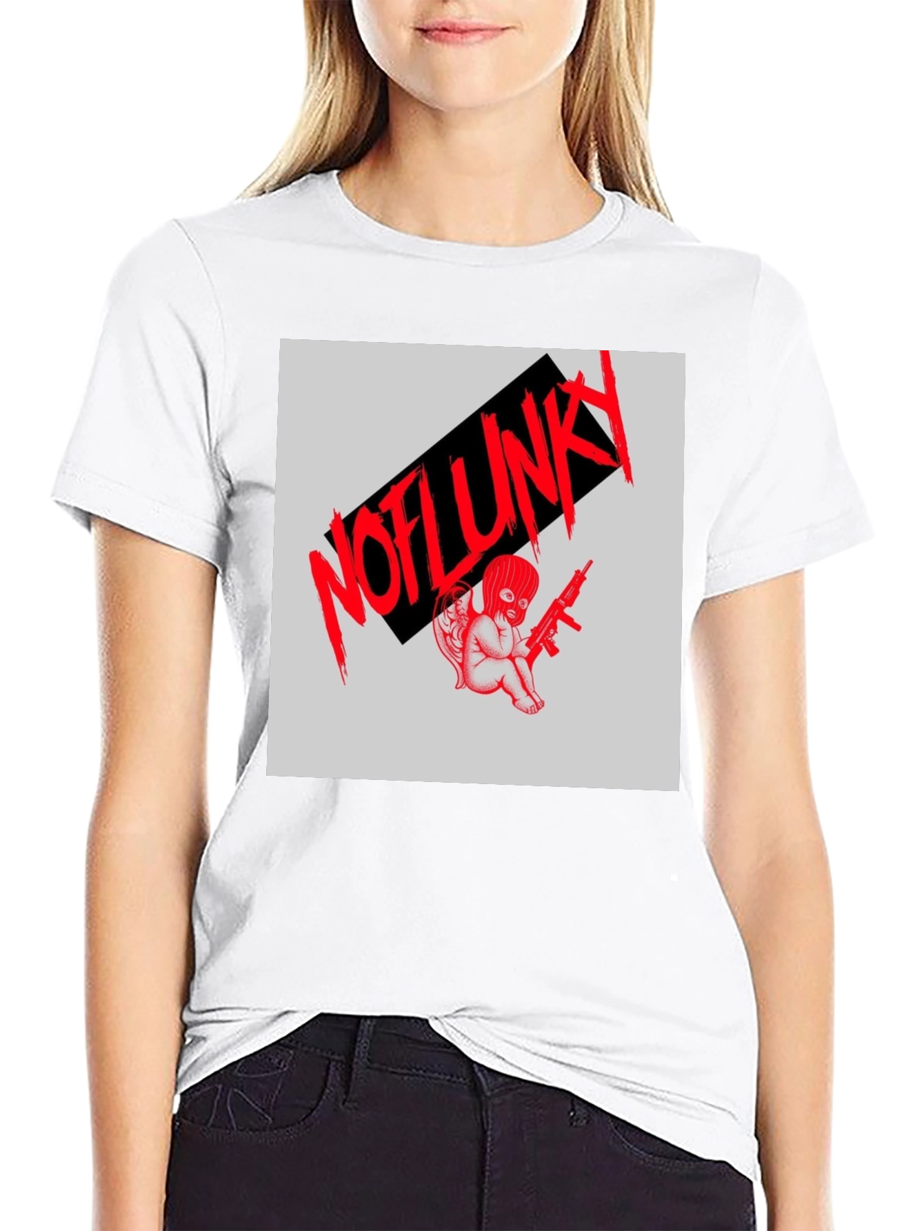 Edgy Graphic Tee - NOFLUNKY Angel