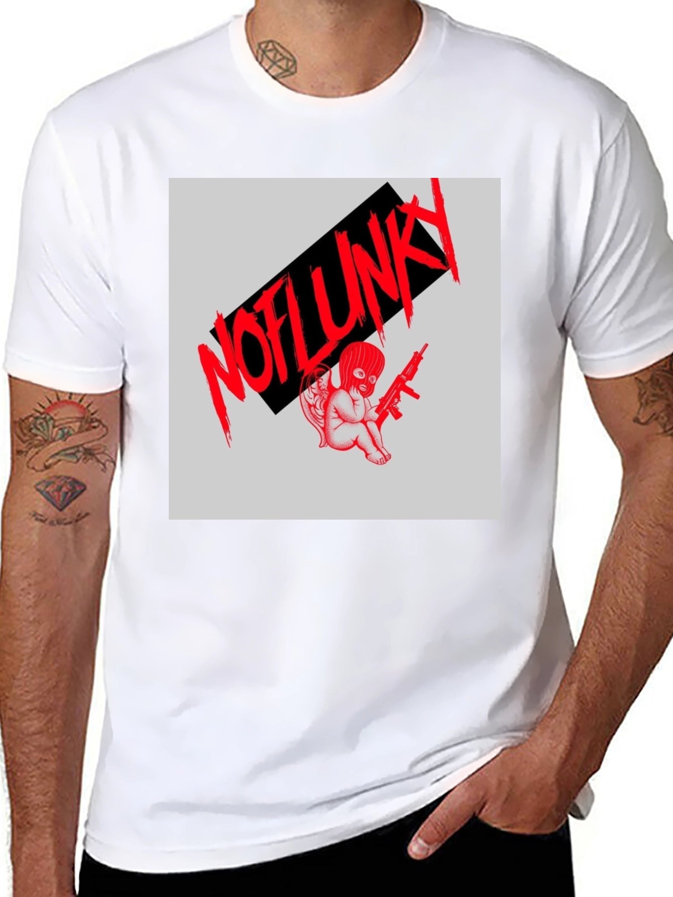 Edgy Graphic Tee - NOFLUNKY Angel