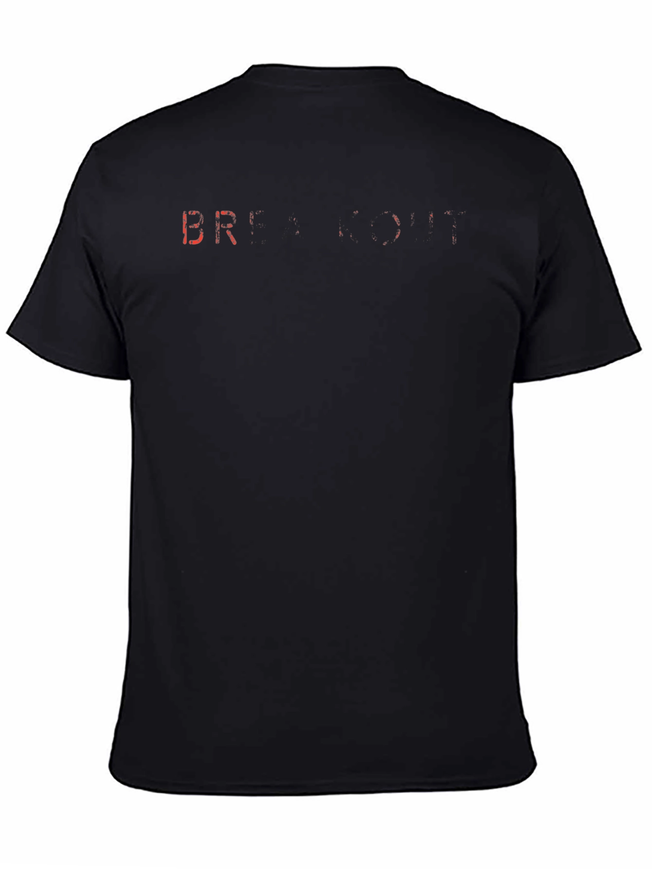 Edgy Graphic Tee - Black T-Shirt with Red Lettering