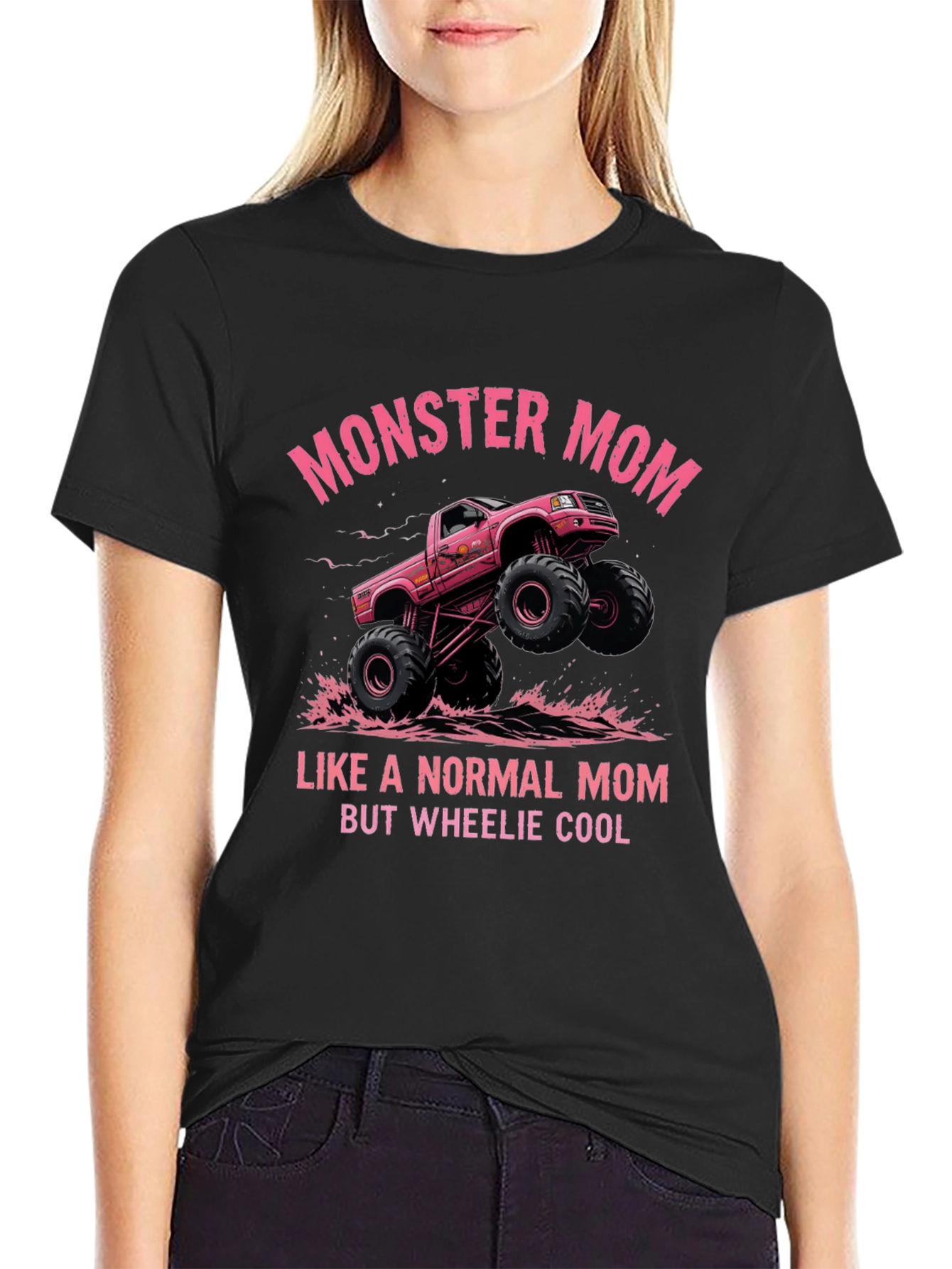 Monster Mom Truck Graphic T-Shirt