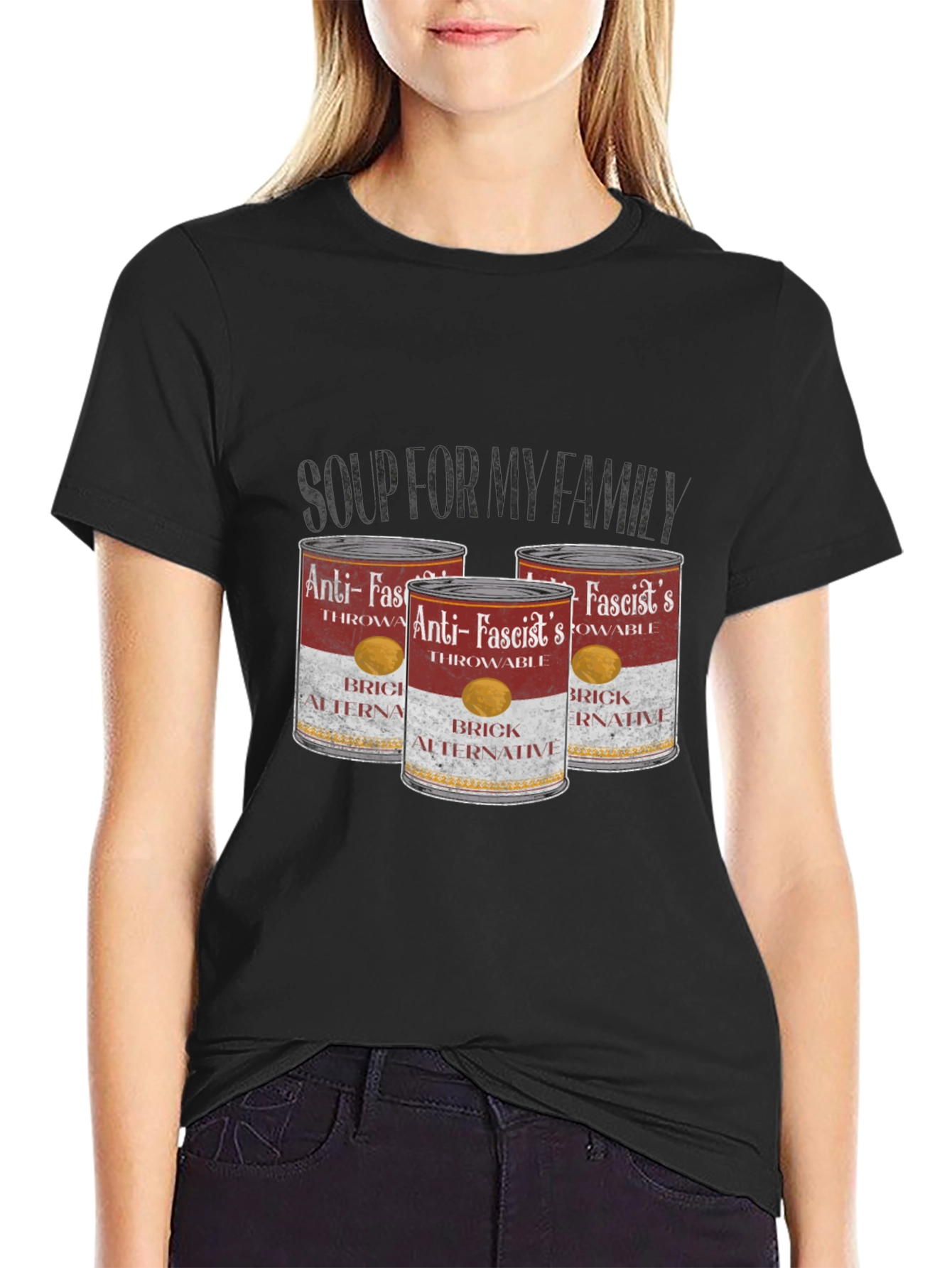 Anti-Fascist Throwable Brick Alternative T-Shirt