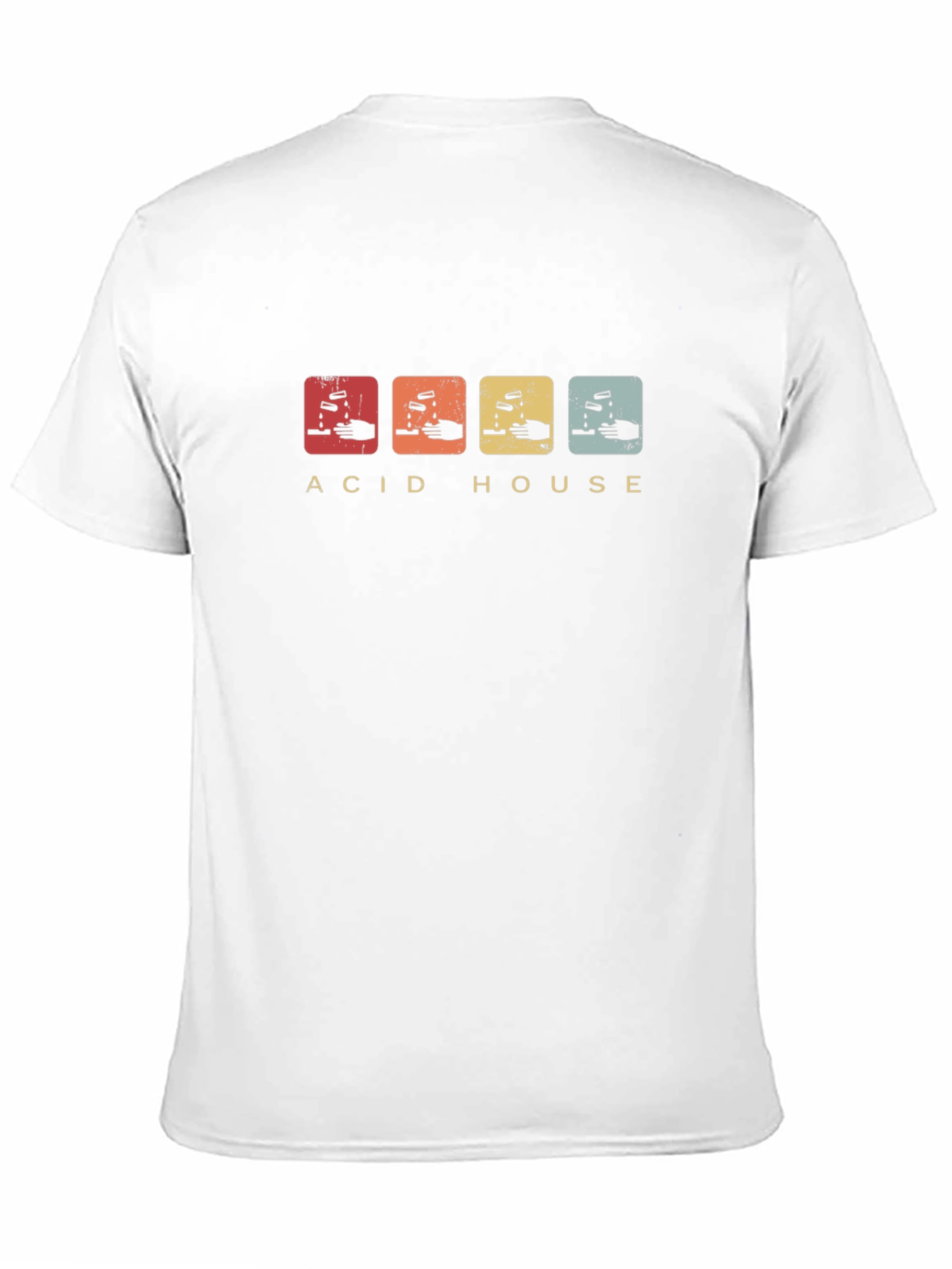 Acid House Retro Graphic Tee - Black Crew Neck