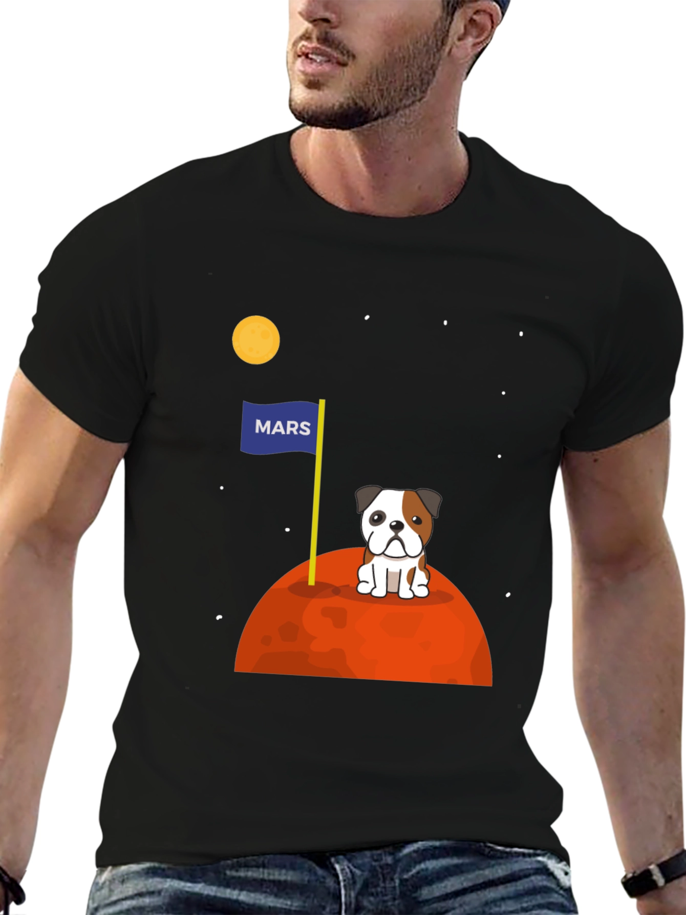 Dog on Mars Graphic T-Shirt