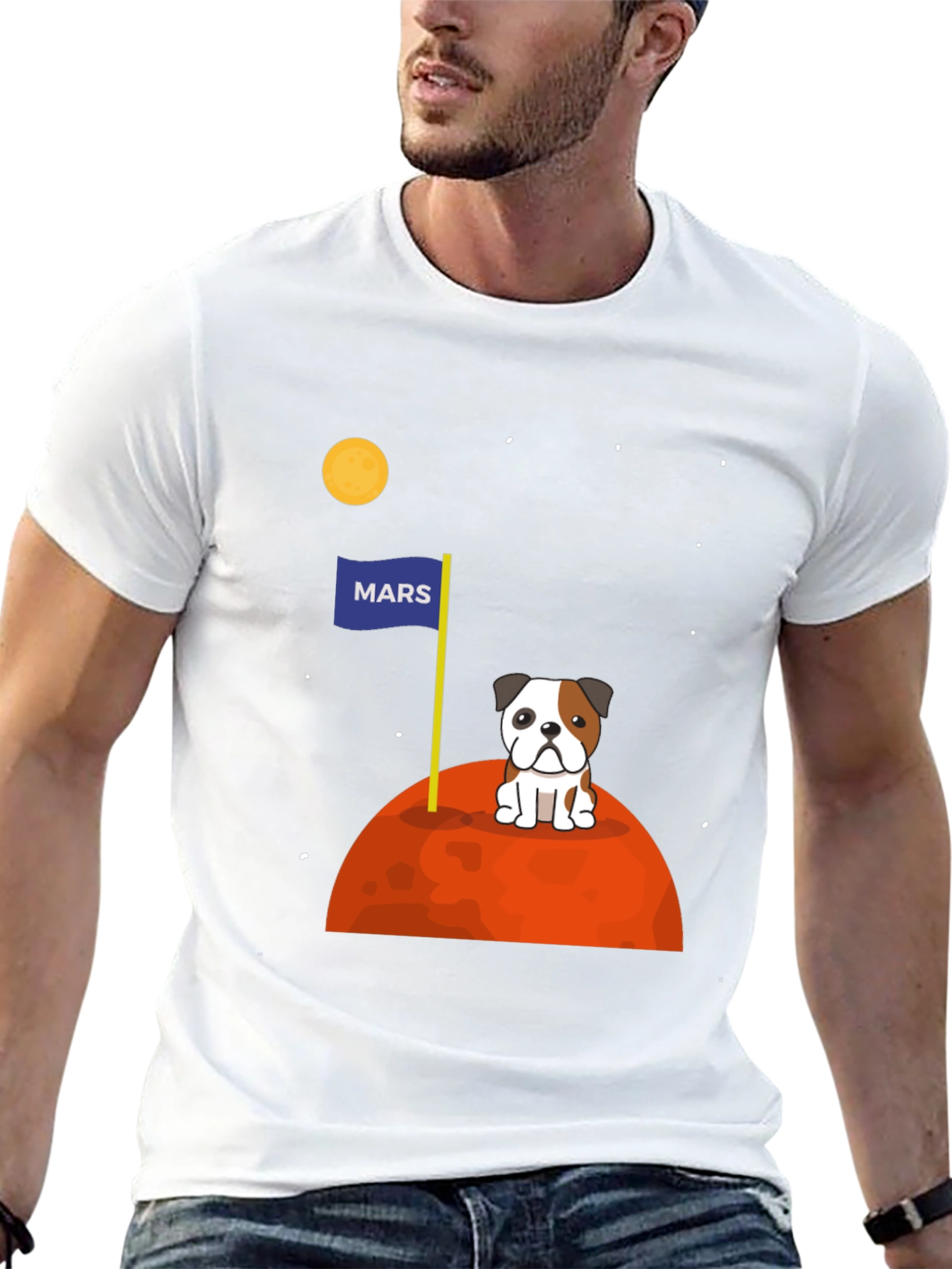 Dog on Mars Graphic T-Shirt