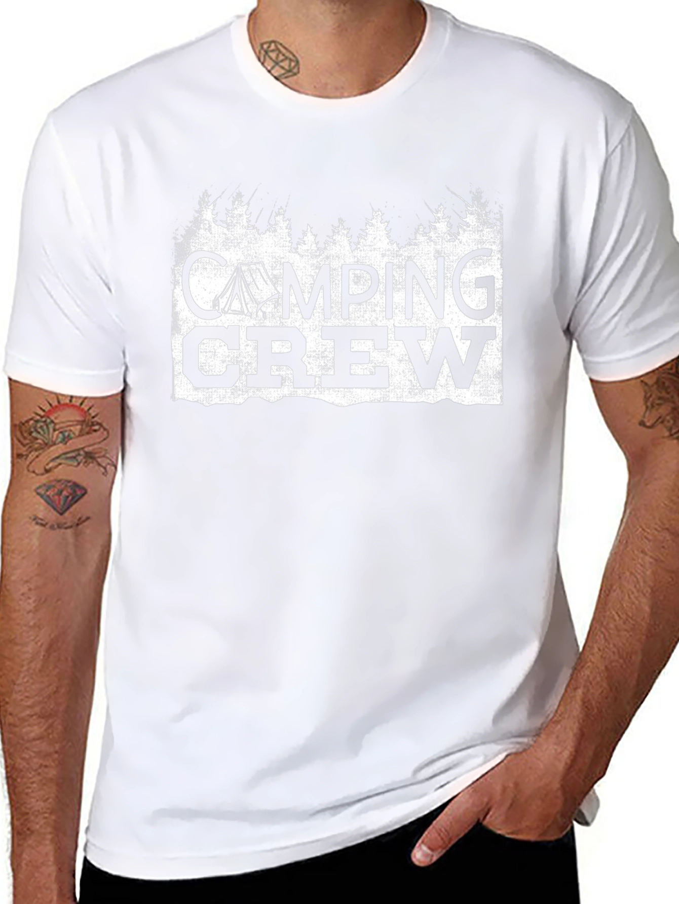 Camping Crew Graphic T-Shirt - Outdoor Adventure Apparel