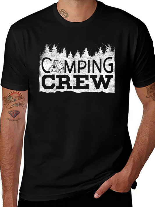 Camping Crew Graphic T-Shirt - Outdoor Adventure Apparel