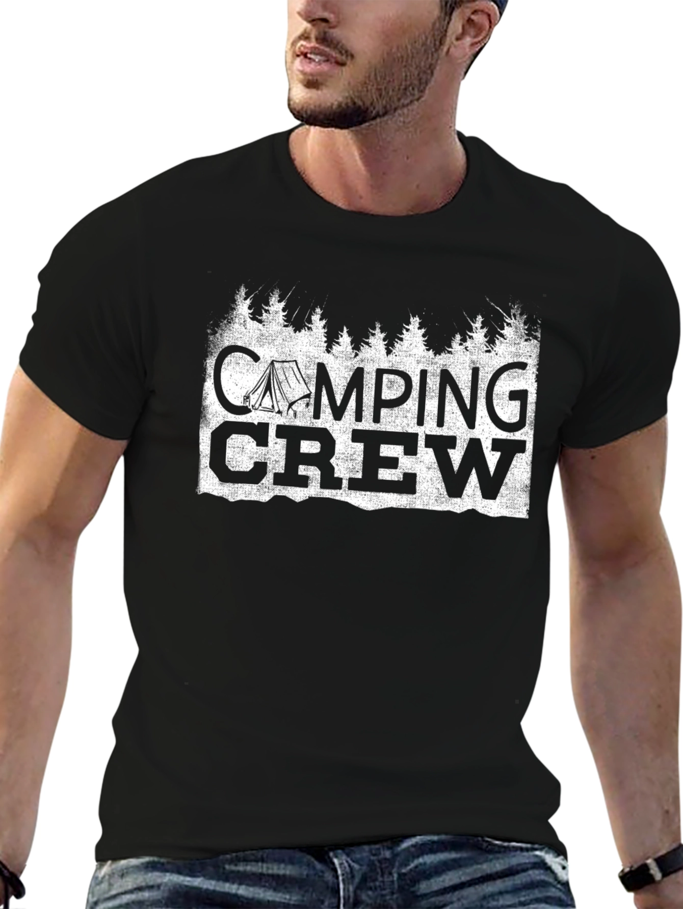 Camping Crew Graphic T-Shirt - Outdoor Adventure Apparel