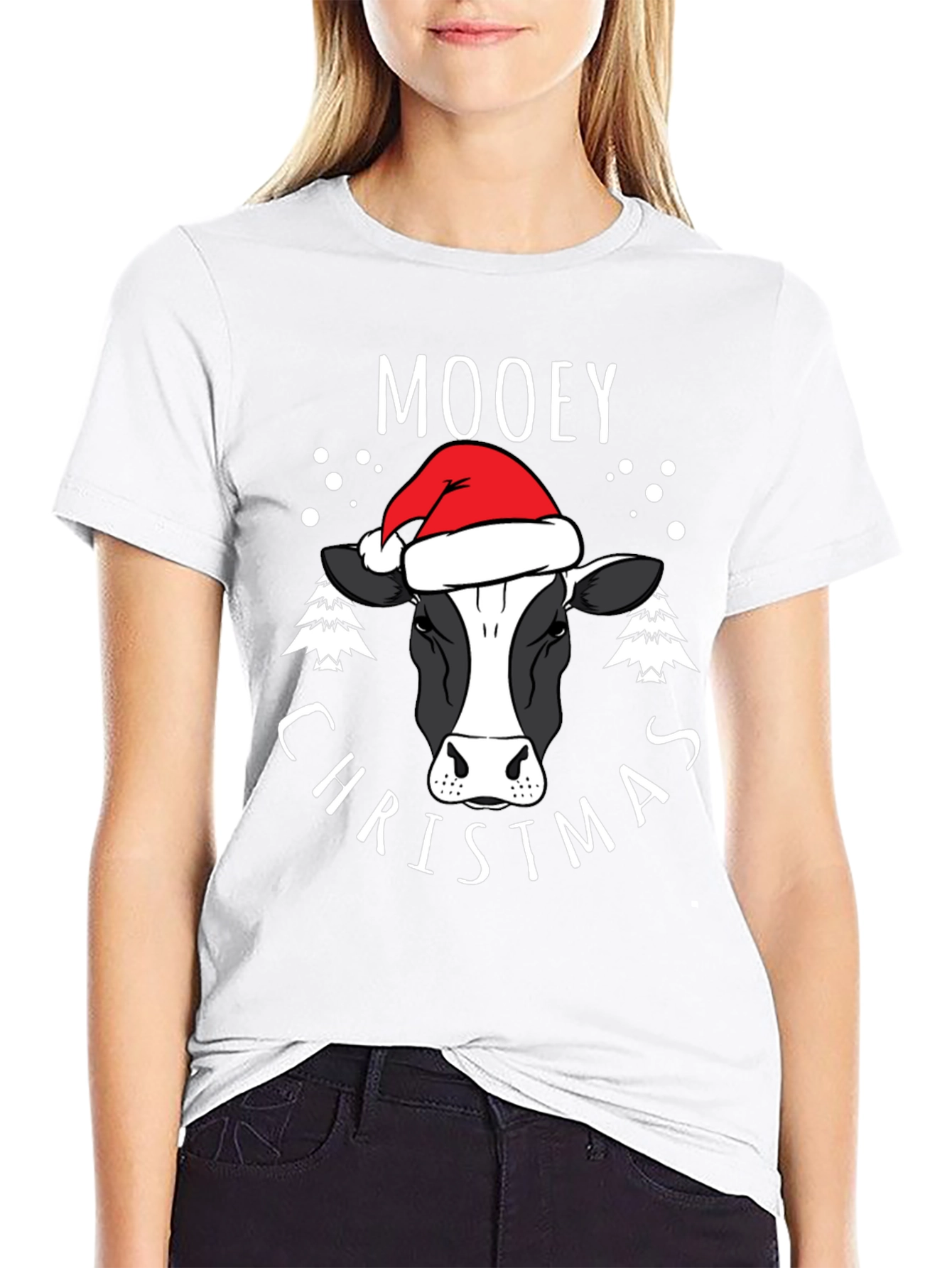 Moovey Christmas Cow Graphic Tee