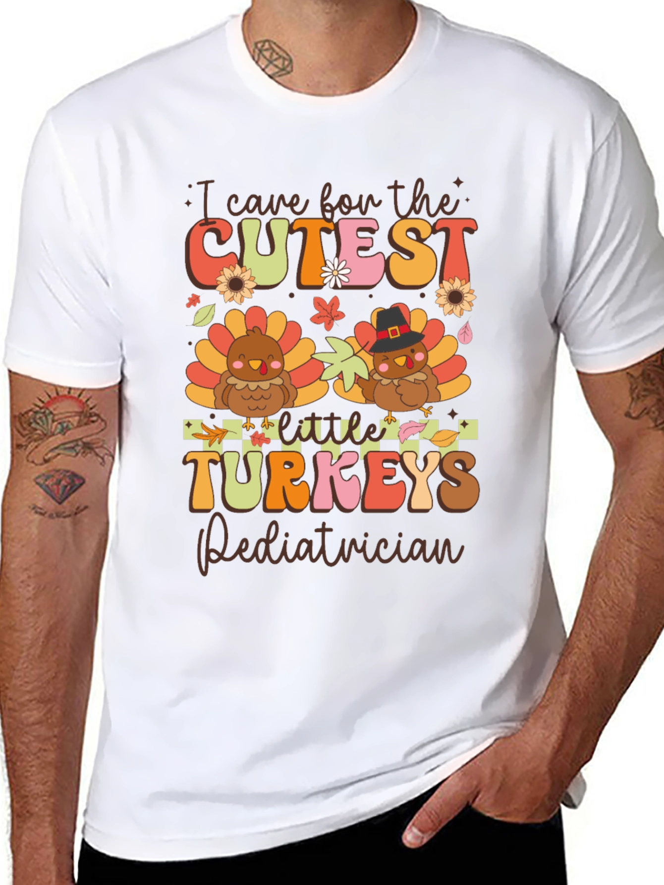 Cutest Turkeys Pediatrician Thanksgiving T-Shirt