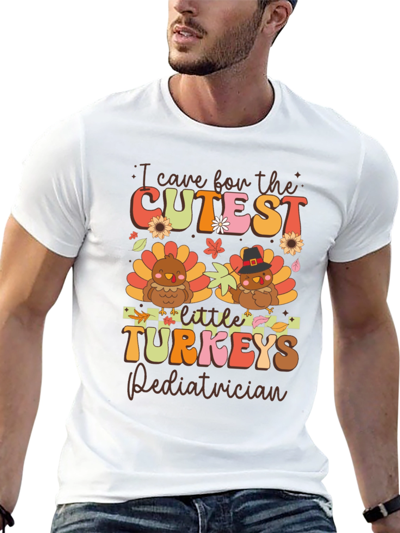 Cutest Turkeys Pediatrician Thanksgiving T-Shirt