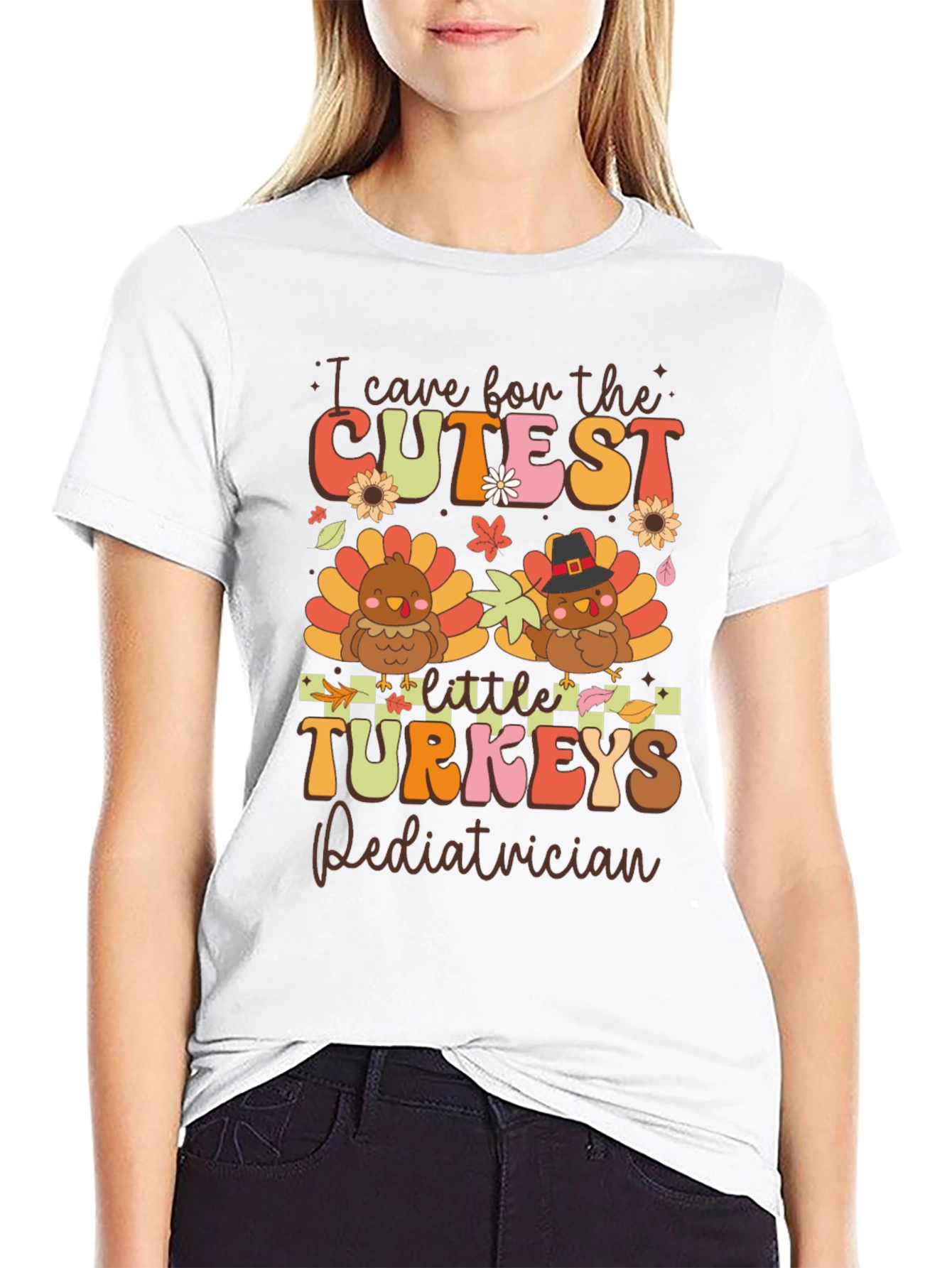 Cutest Turkeys Pediatrician Thanksgiving T-Shirt