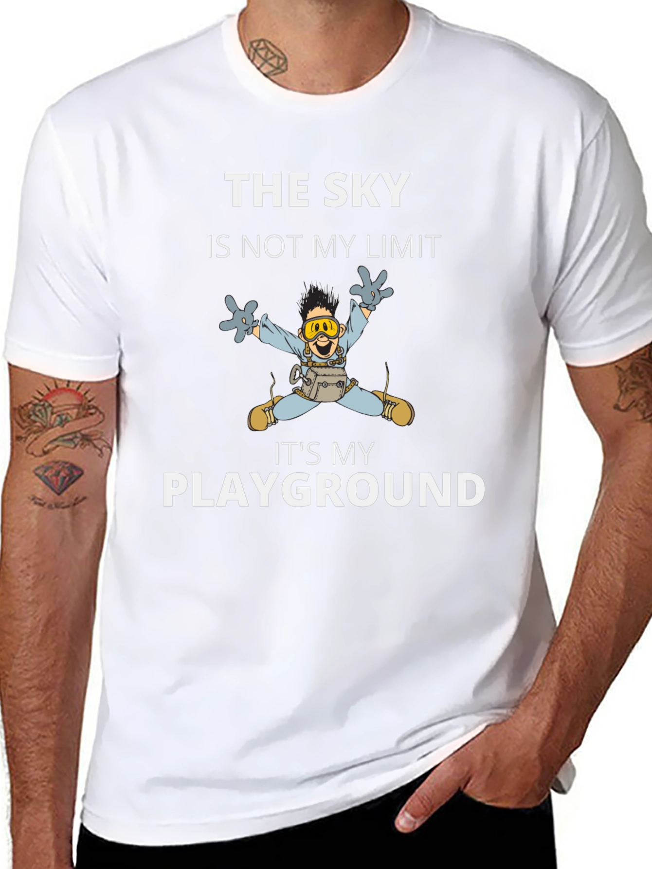Skys the Playground T-Shirt - Skydiving Adventure Tee