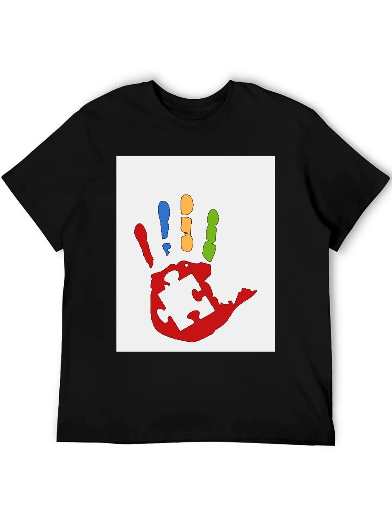 Autism Awareness Handprint Graphic Tee