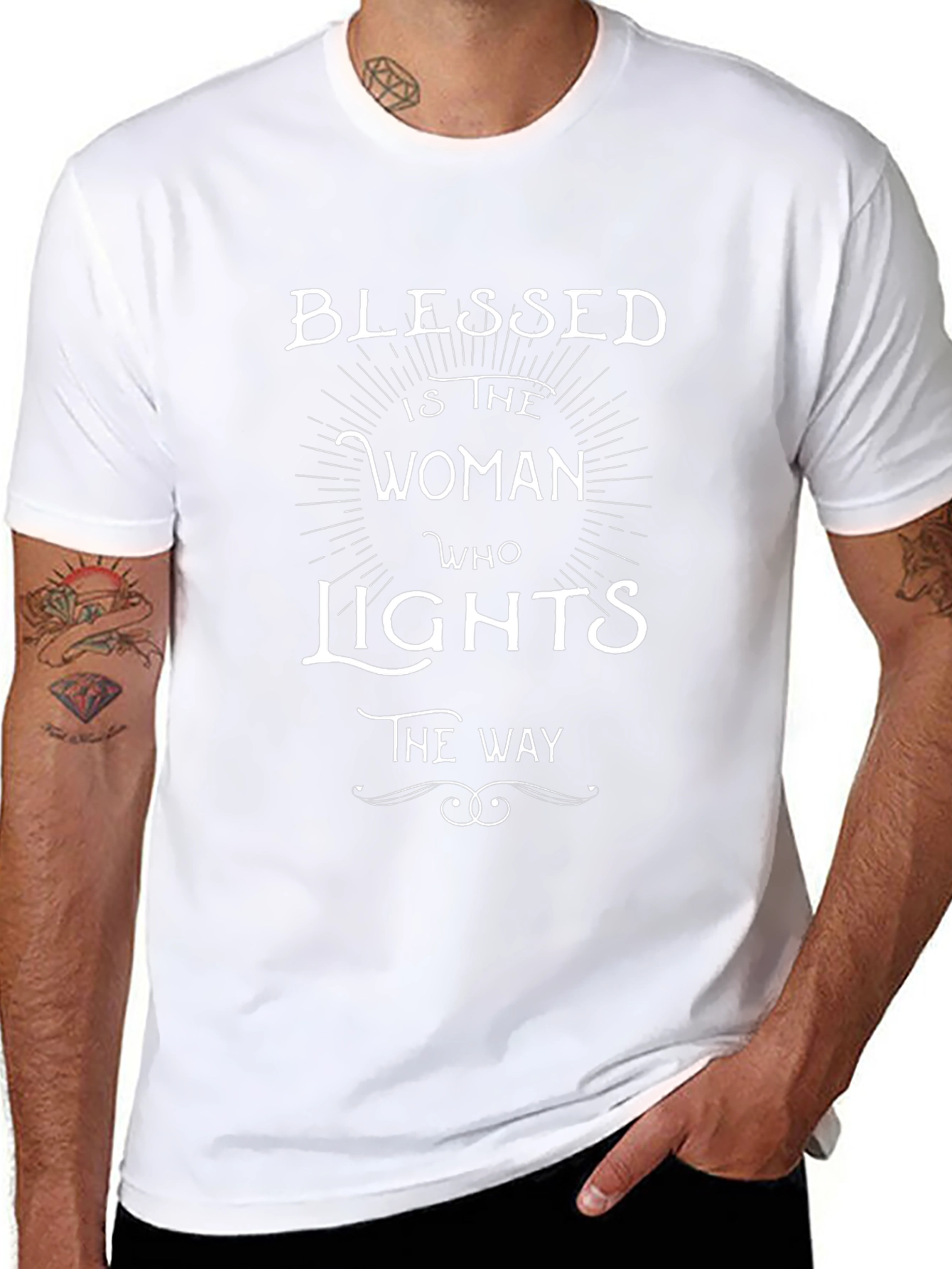 Blessed Woman Graphic Tee - Black
