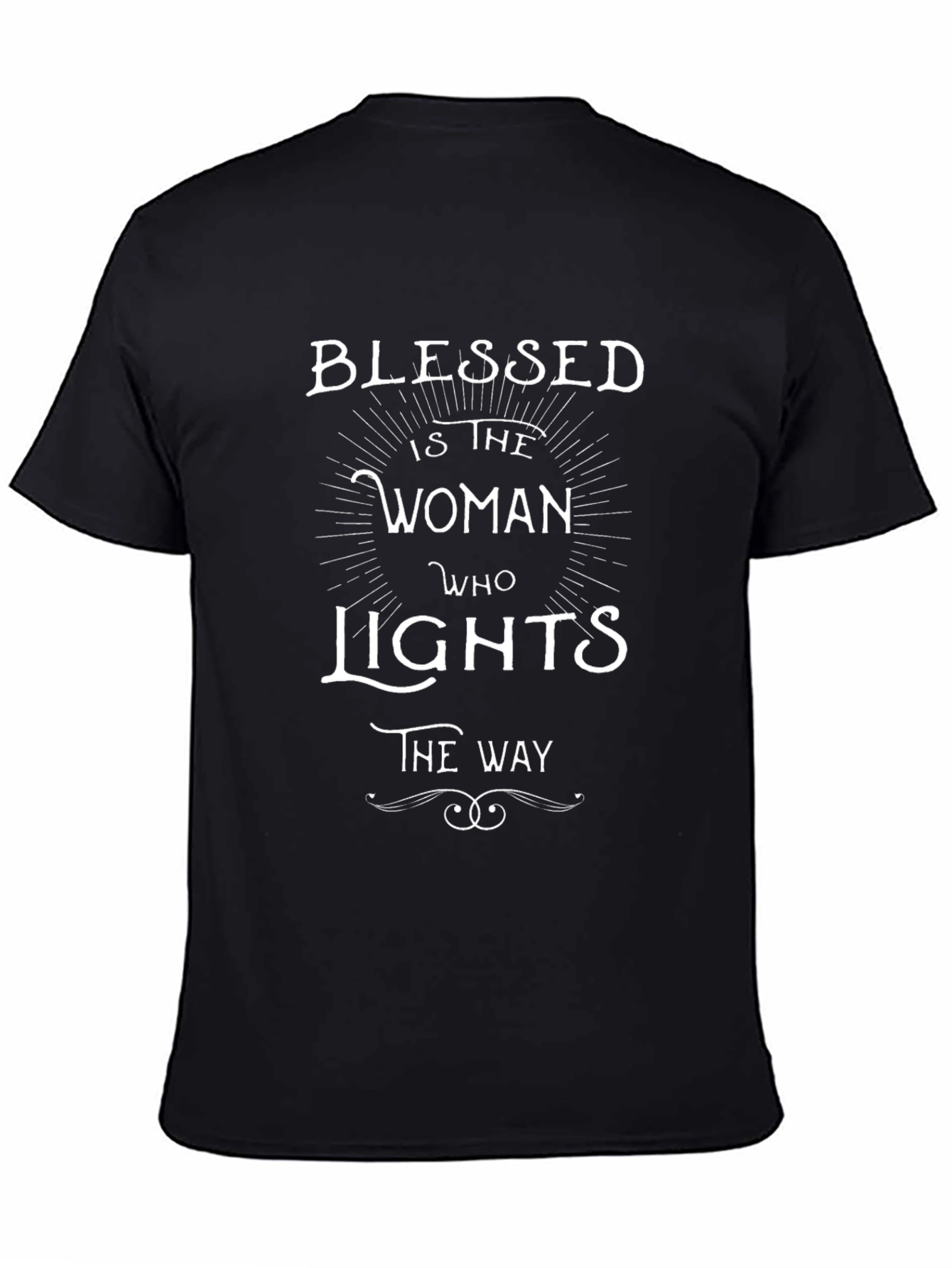 Blessed Woman Graphic Tee - Black