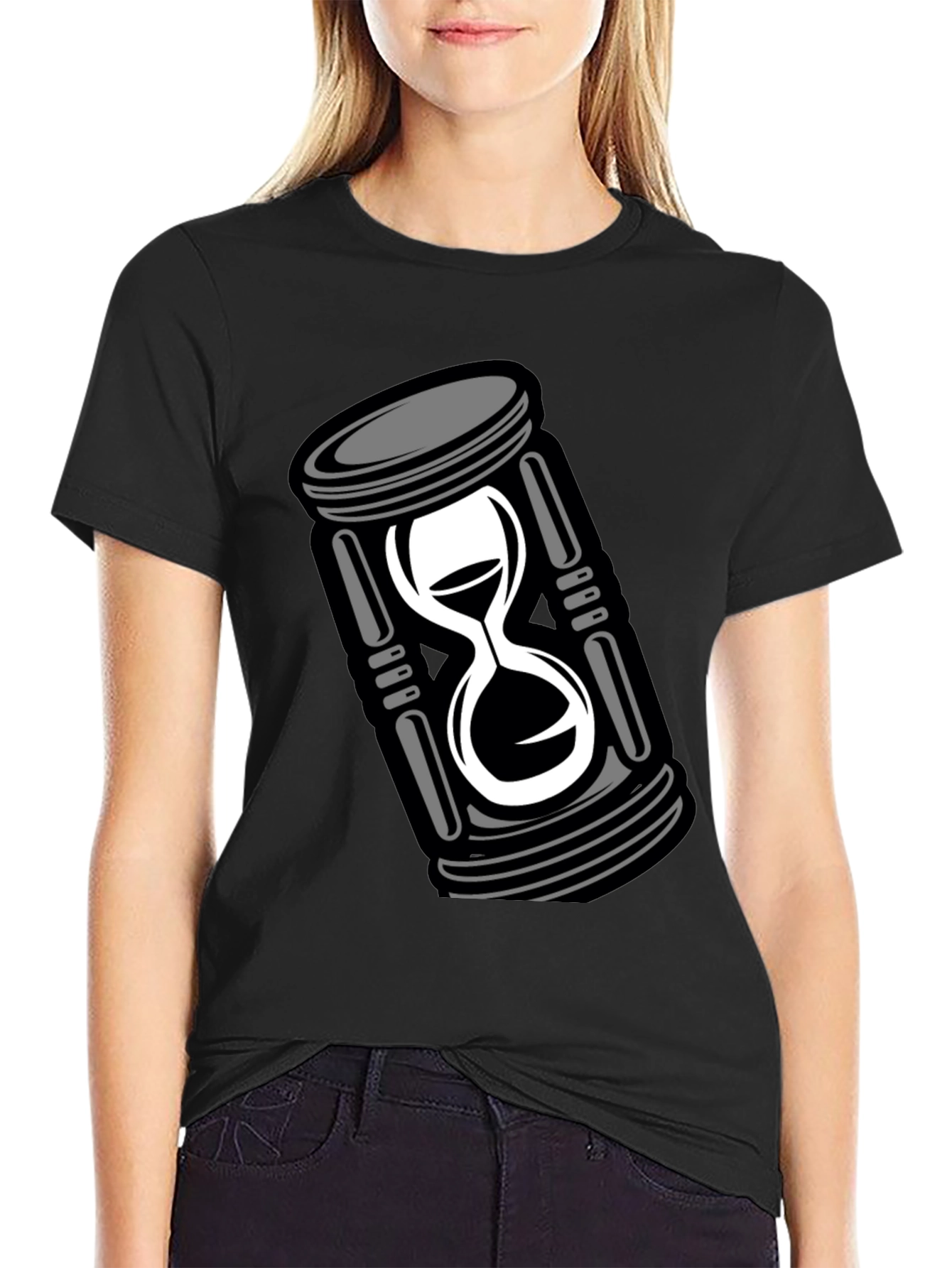 Hourglass Graphic Tee - Mens Black T-Shirt