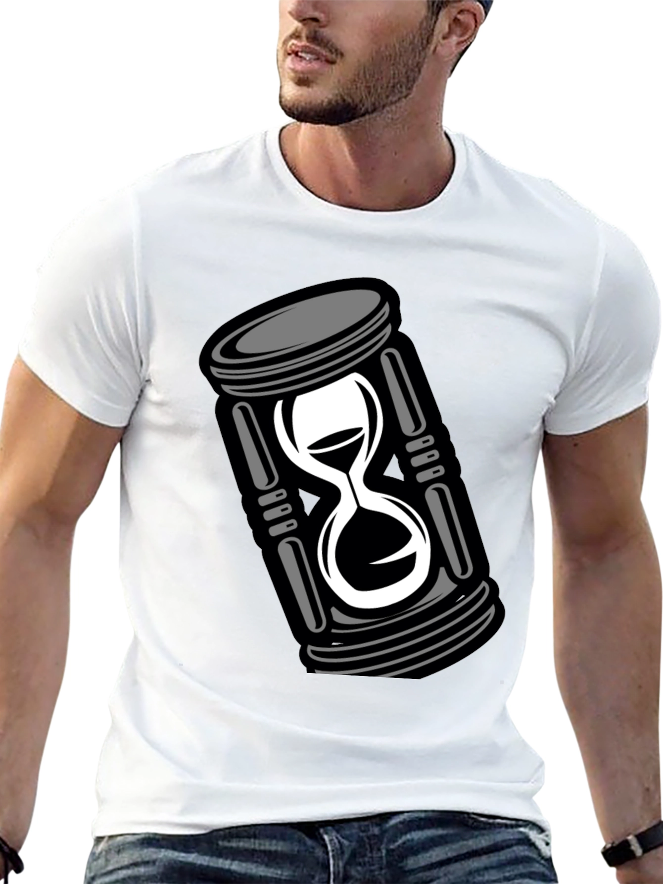 Hourglass Graphic Tee - Mens Black T-Shirt