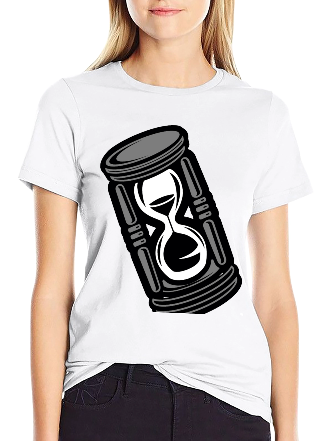 Hourglass Graphic Tee - Mens Black T-Shirt