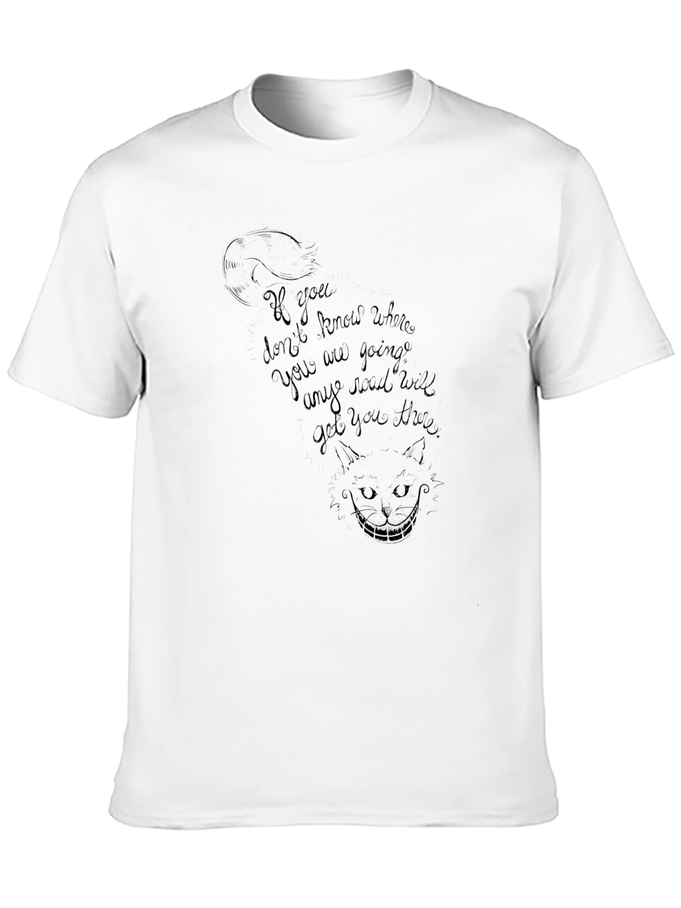 Cheshire Cat T-Shirt - If you dont know where...