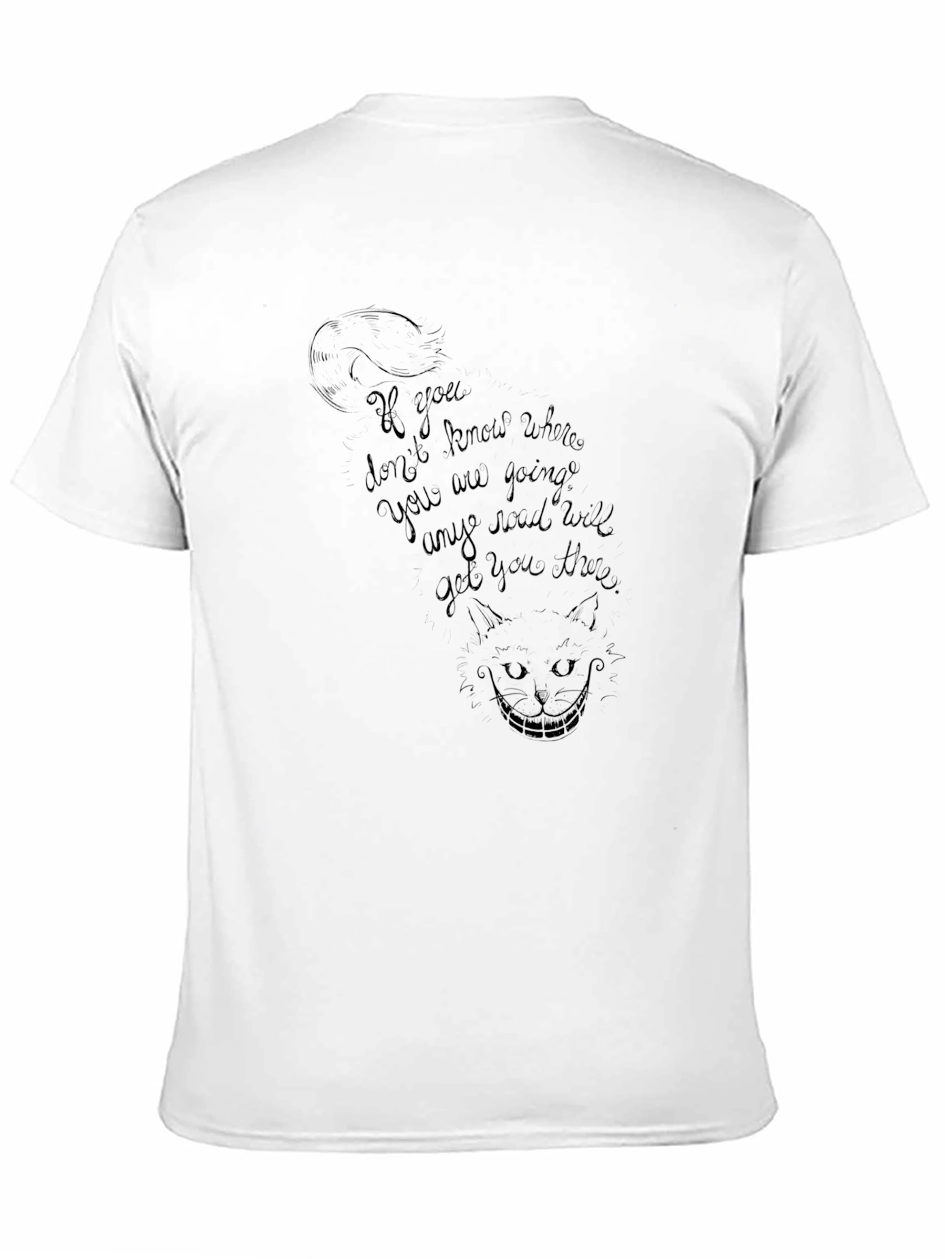 Cheshire Cat T-Shirt - If you dont know where...