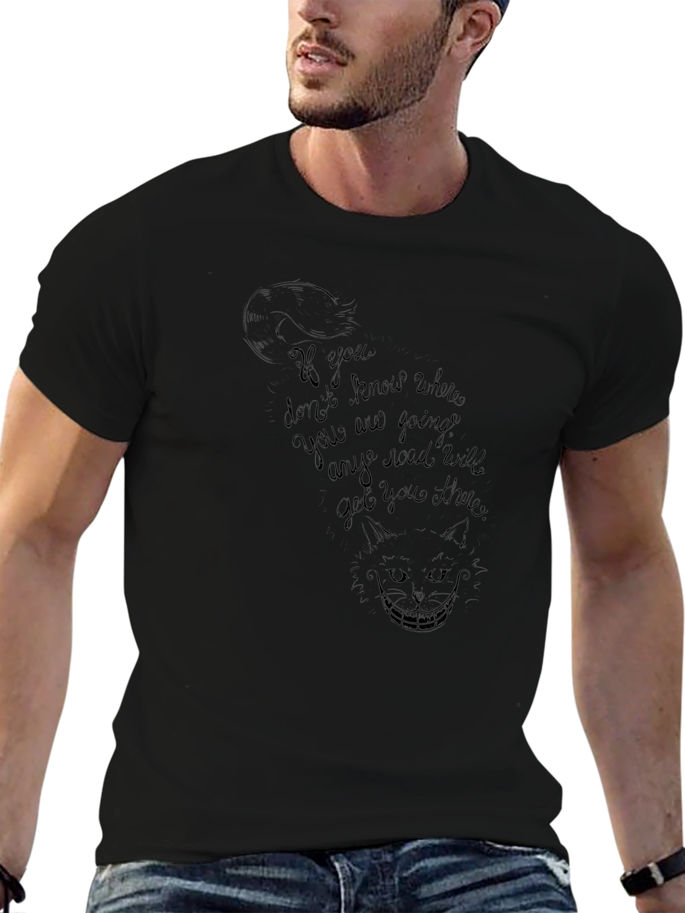 Cheshire Cat T-Shirt - If you dont know where...