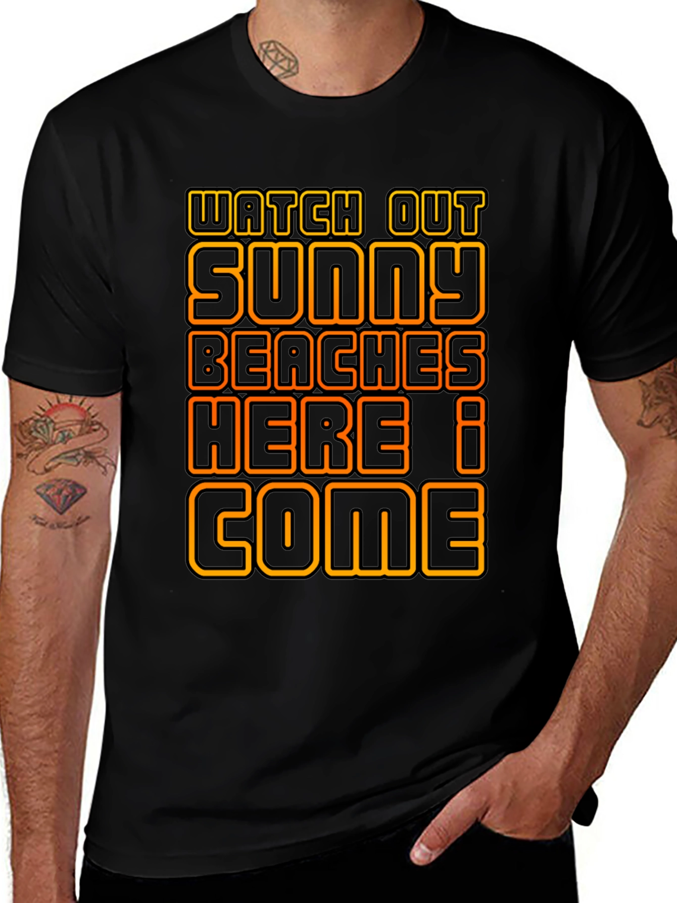 Watch Out Sunny Beaches Graphic Tee
