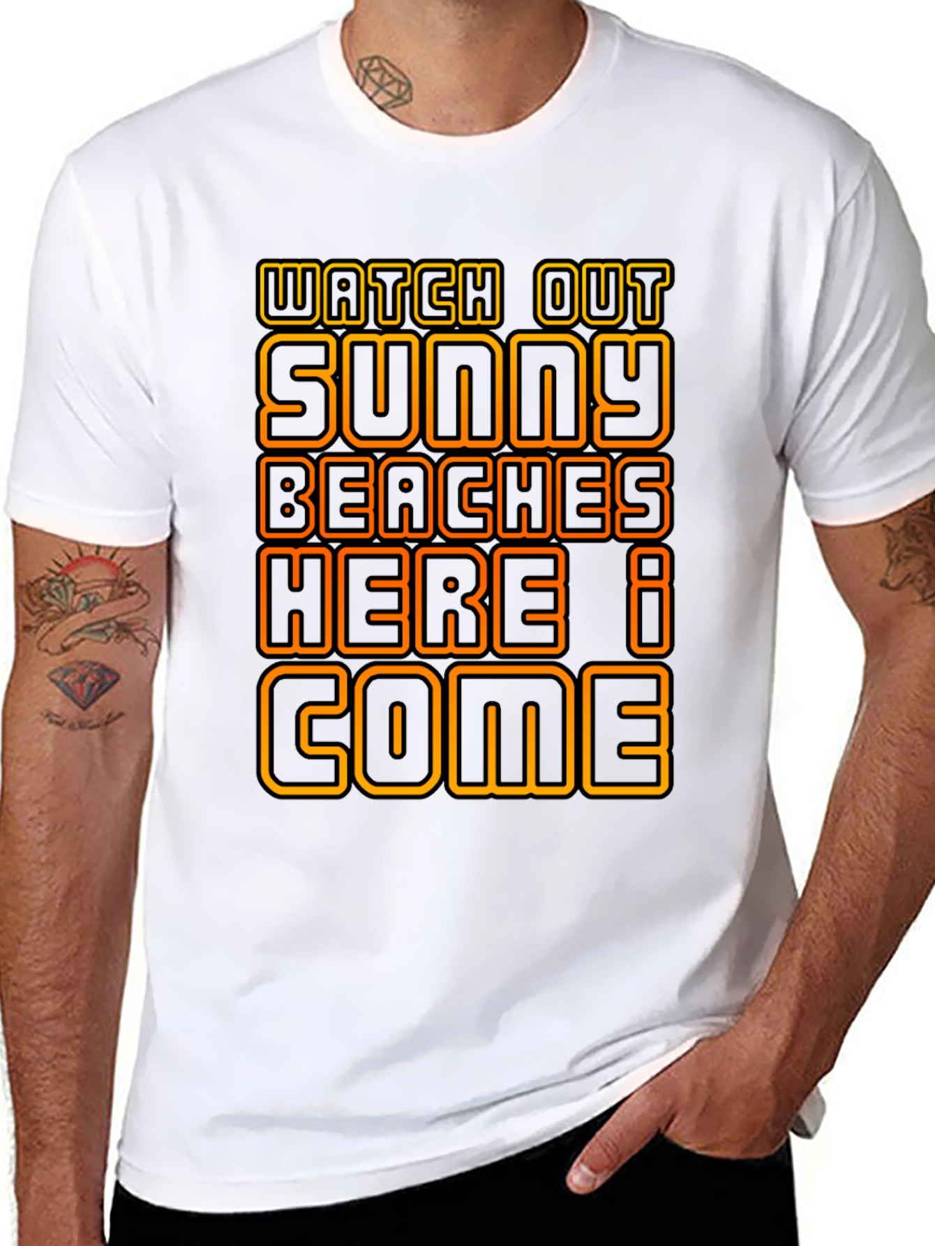 Watch Out Sunny Beaches Graphic Tee