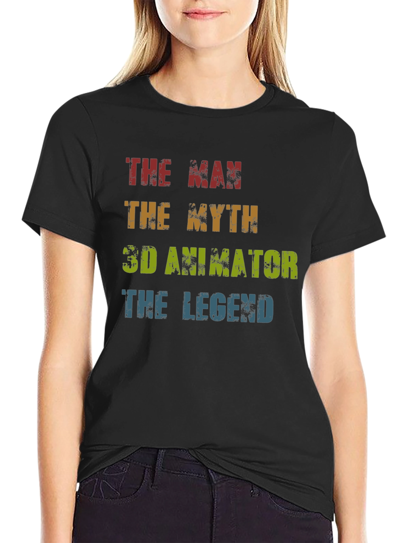 The Man The Myth 3D Animator Legend T-Shirt