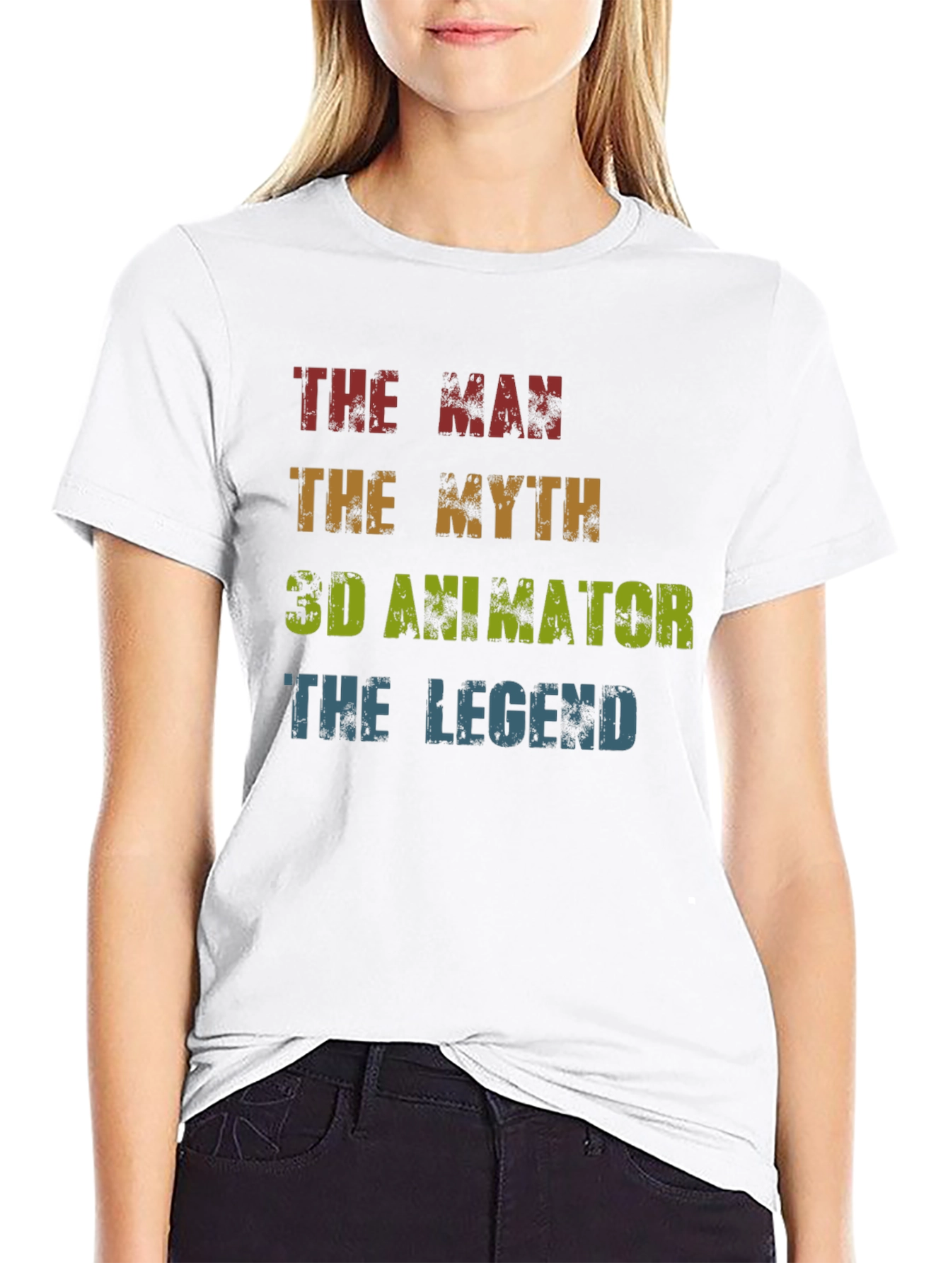 The Man The Myth 3D Animator Legend T-Shirt