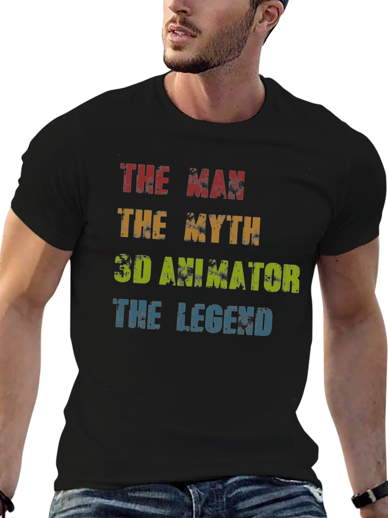 The Man The Myth 3D Animator Legend T-Shirt