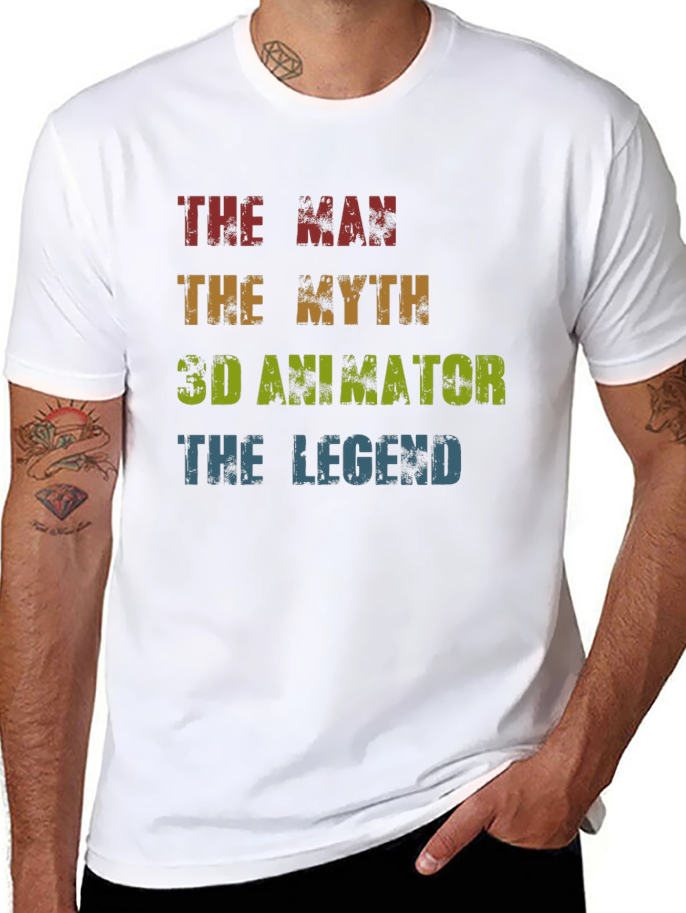 The Man The Myth 3D Animator Legend T-Shirt