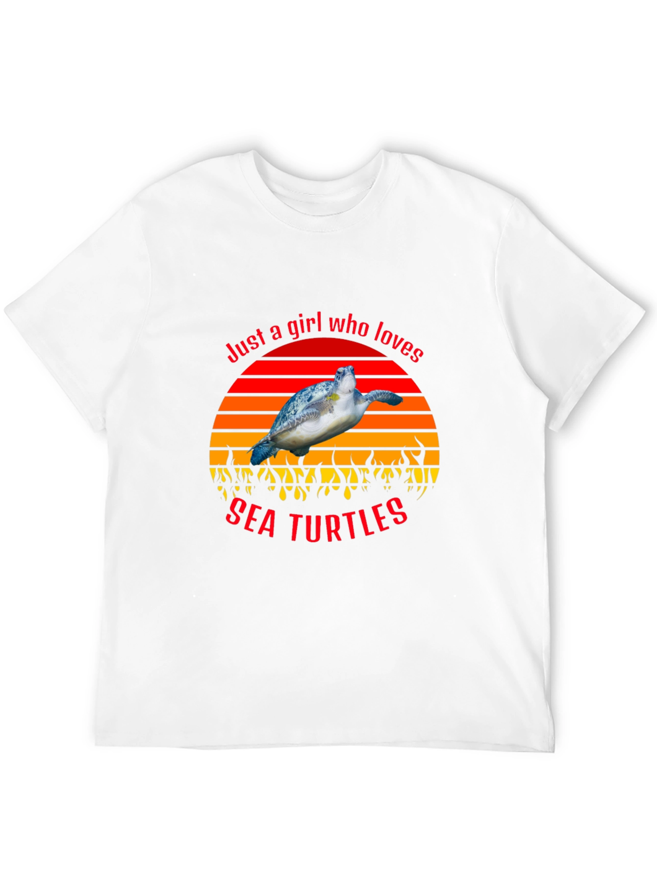 Just a Girl Who Loves Sea Turtles T-Shirt