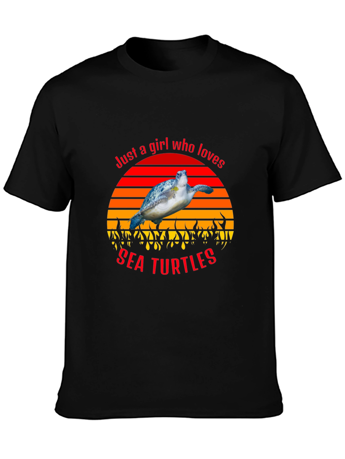 Just a Girl Who Loves Sea Turtles T-Shirt
