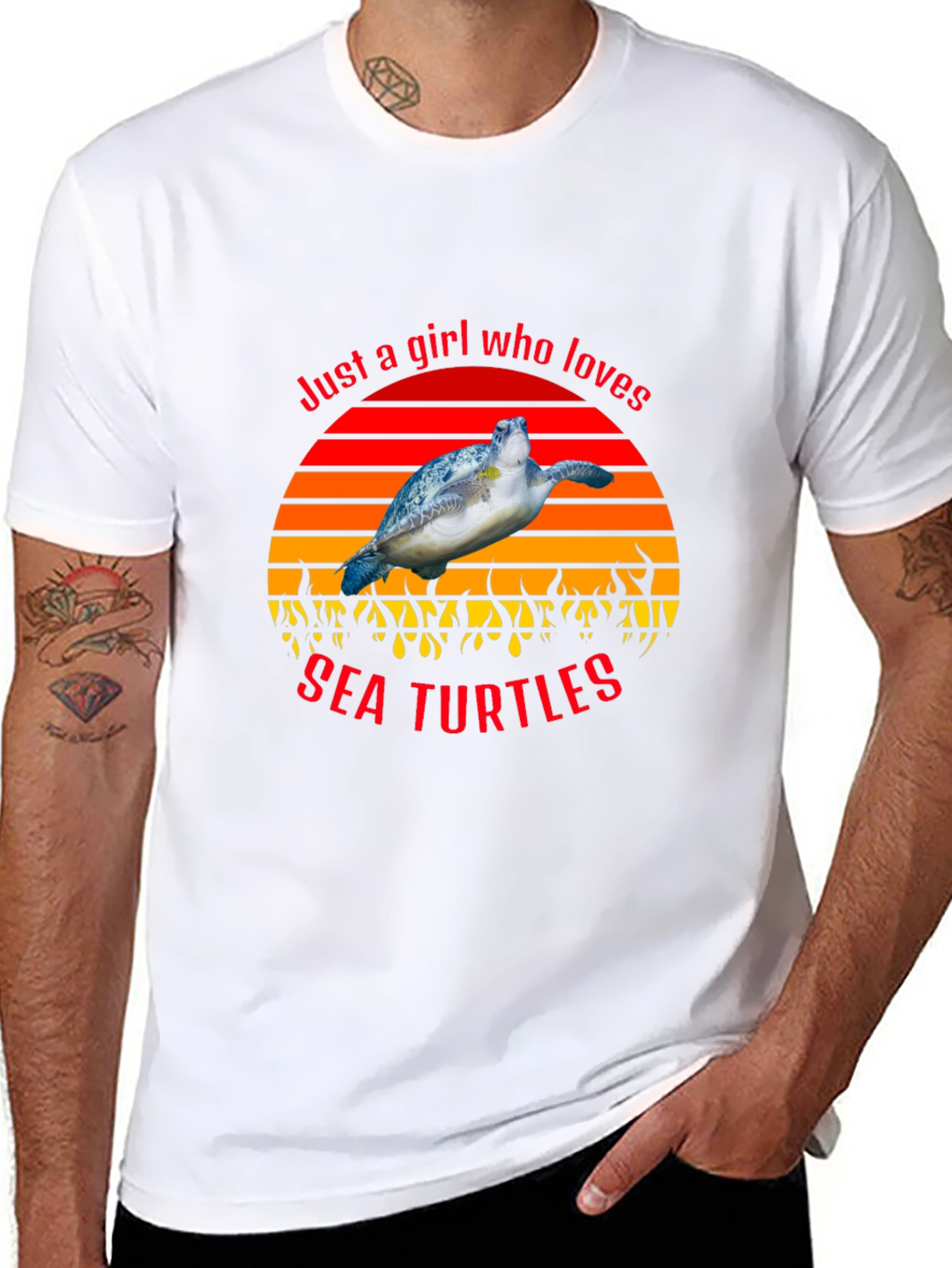 Just a Girl Who Loves Sea Turtles T-Shirt