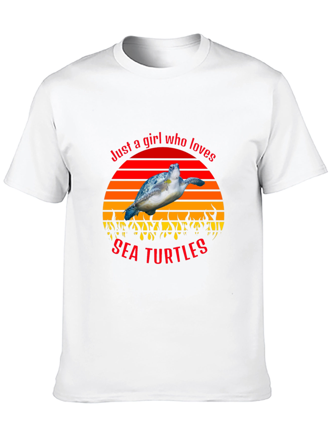 Just a Girl Who Loves Sea Turtles T-Shirt
