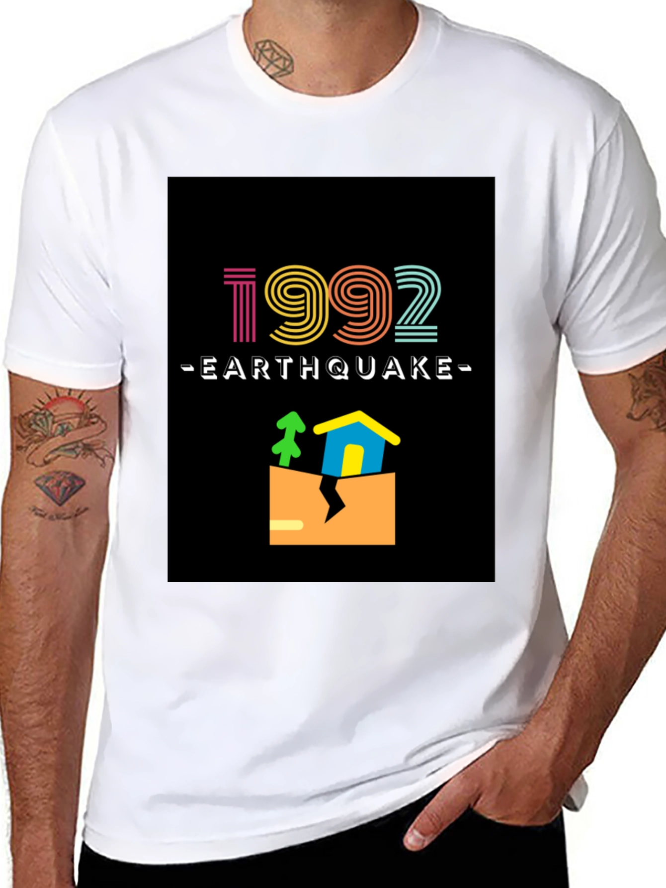 1992 Earthquake Tee - Retro Style