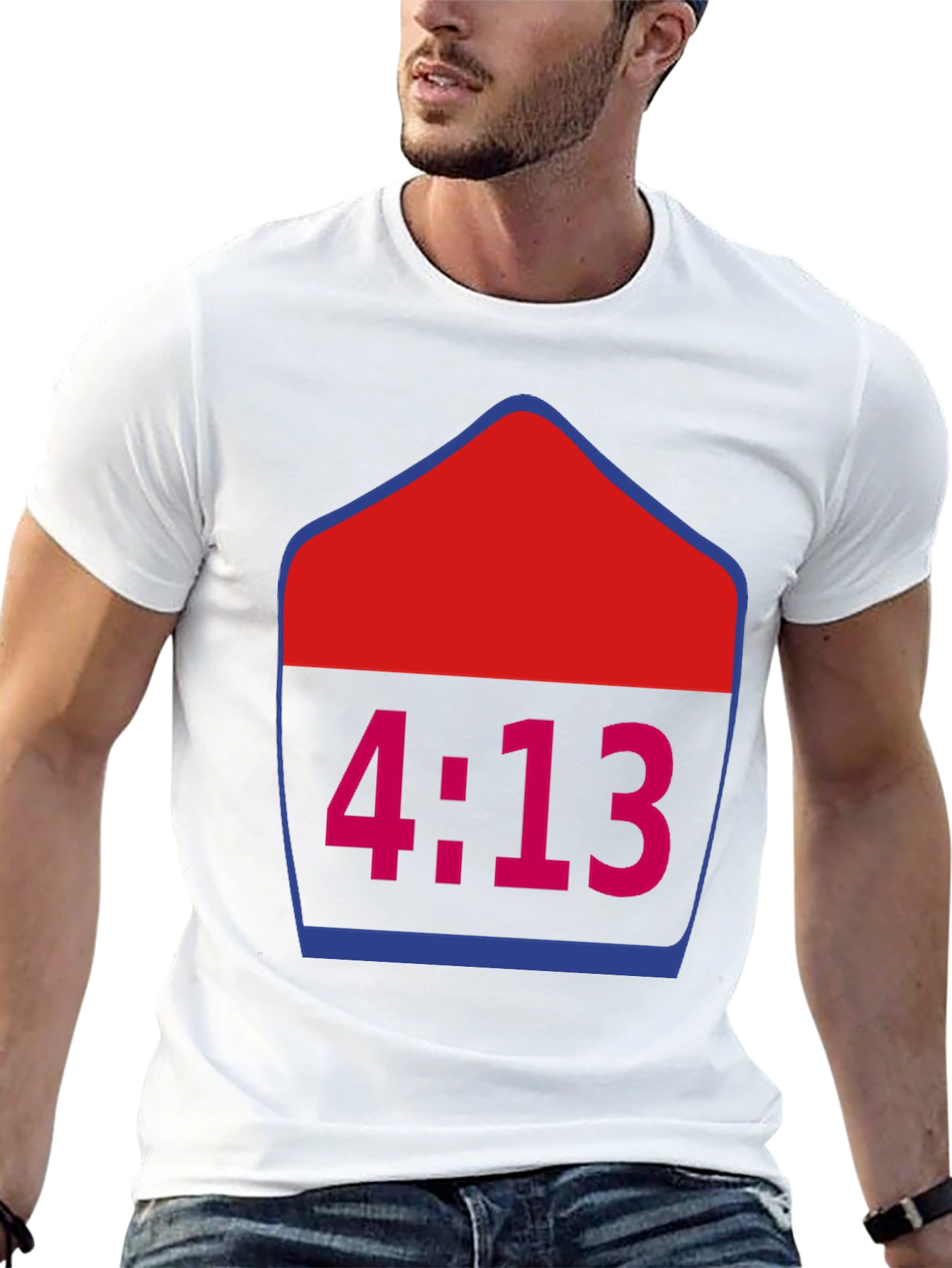 4:13 Graphic Tee - Trendy Black T-Shirt