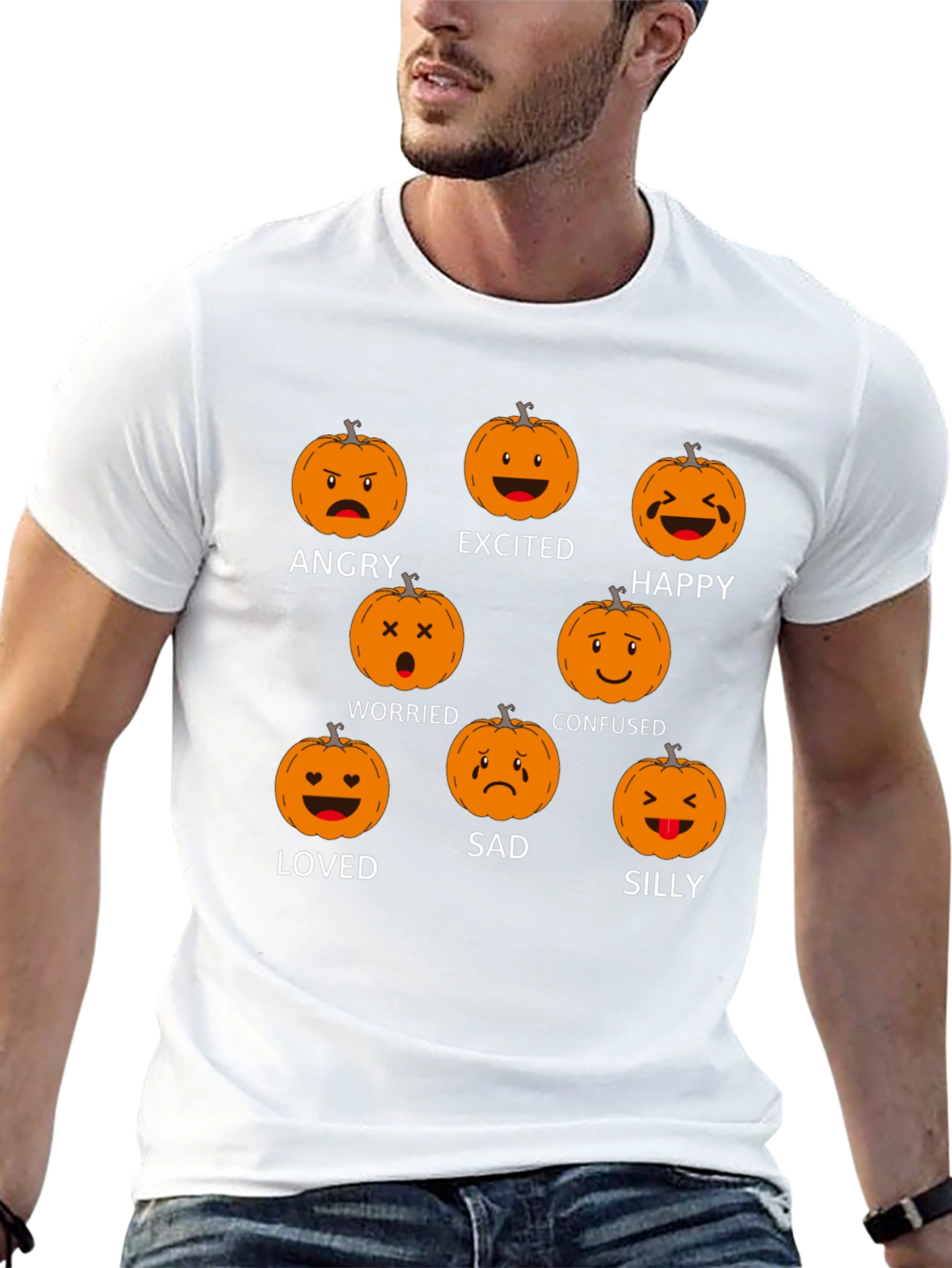 Emotional Pumpkin Black T-Shirt