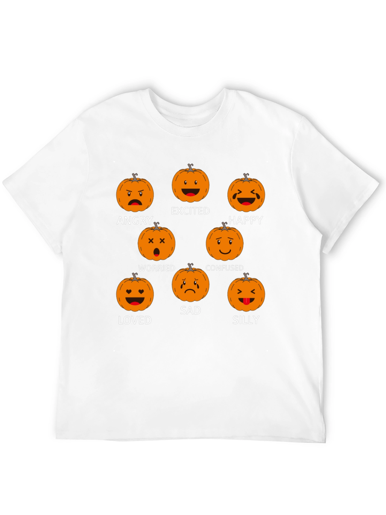 Emotional Pumpkin Black T-Shirt