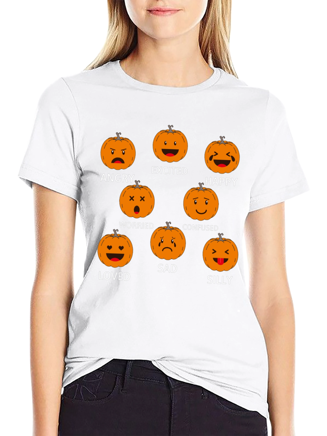 Emotional Pumpkin Black T-Shirt