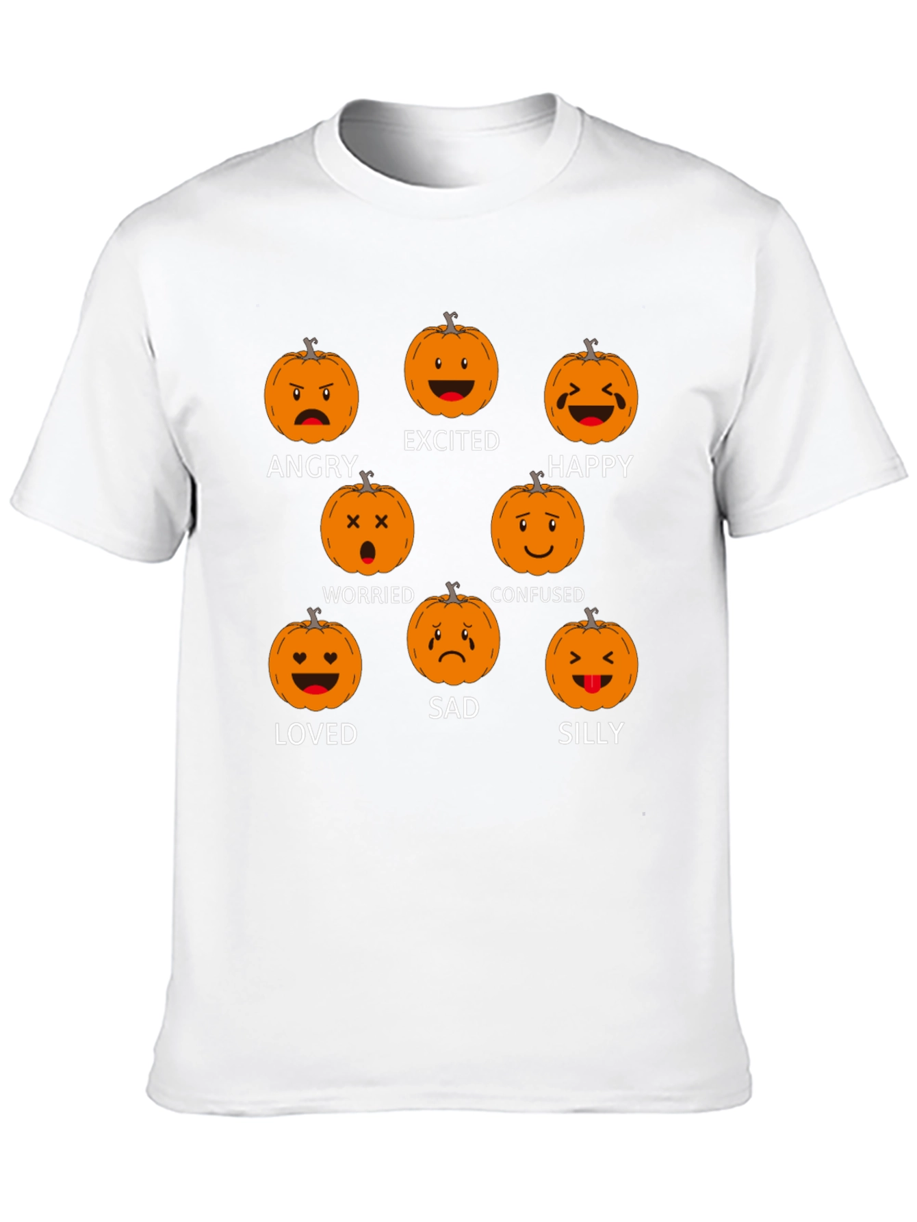 Emotional Pumpkin Black T-Shirt