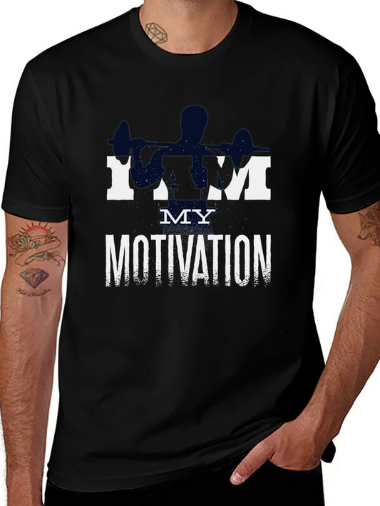 Motivational Gym T-Shirt - I AM MY MOTIVATION