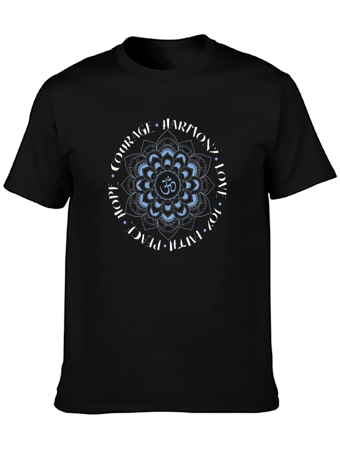 Om Mandala T-Shirt - Harmony Love Joy