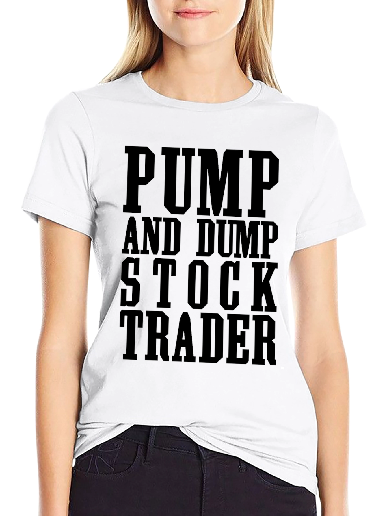 Pump and Dump Stock Trader Black Graphic T-Shirt