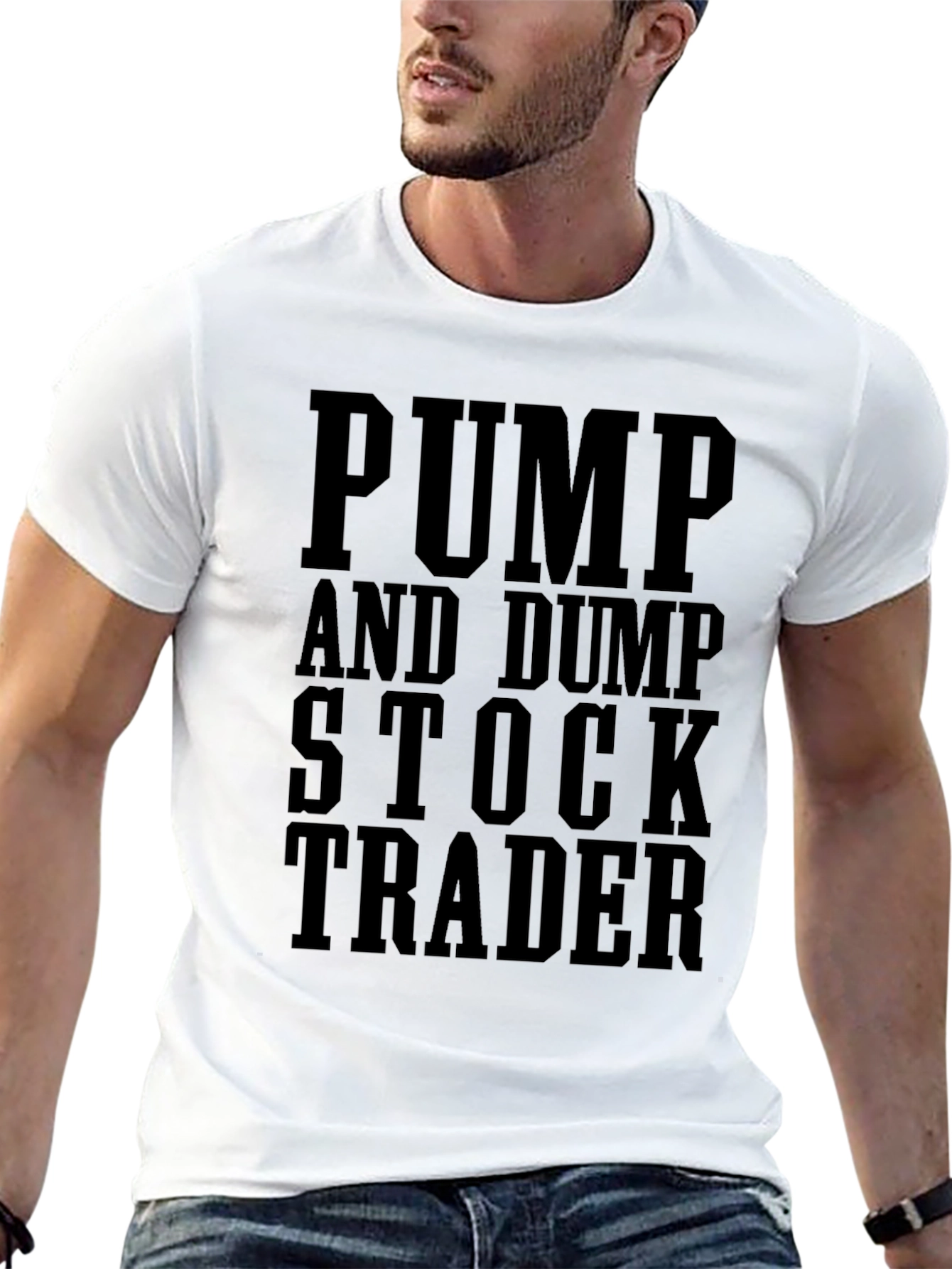 Pump and Dump Stock Trader Black Graphic T-Shirt