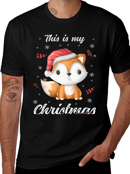 Christmas Fox Graphic Tee