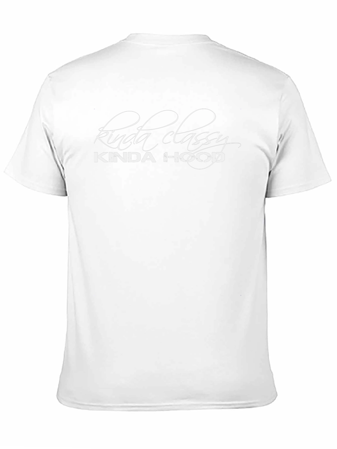 Kinda Classy Kinda Hood Black Graphic T-Shirt