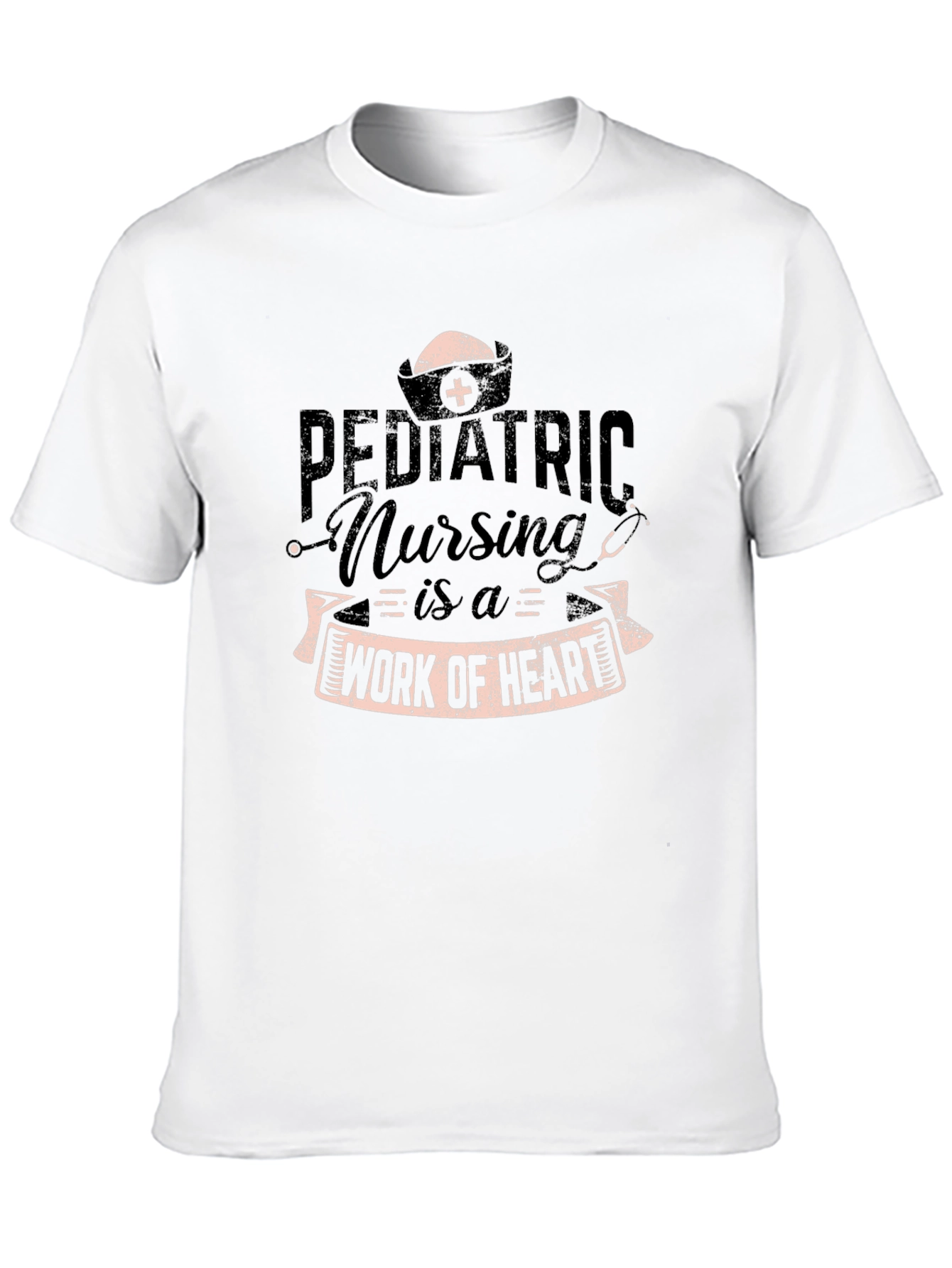 Pediatric Nursing is a Work of Heart T-Shirt