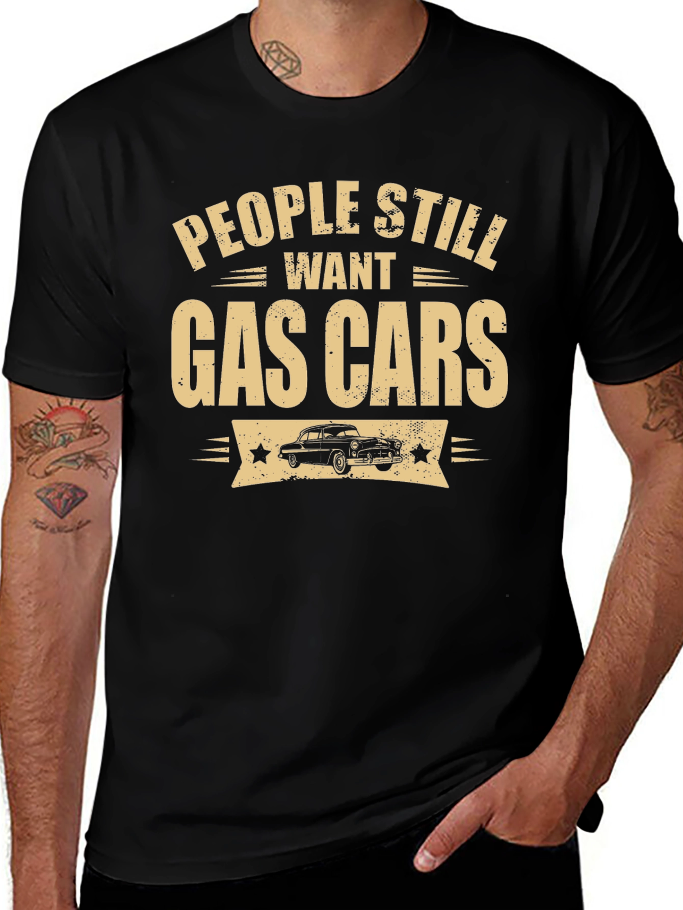 People Still Want Gas Cars Black T-Shirt
