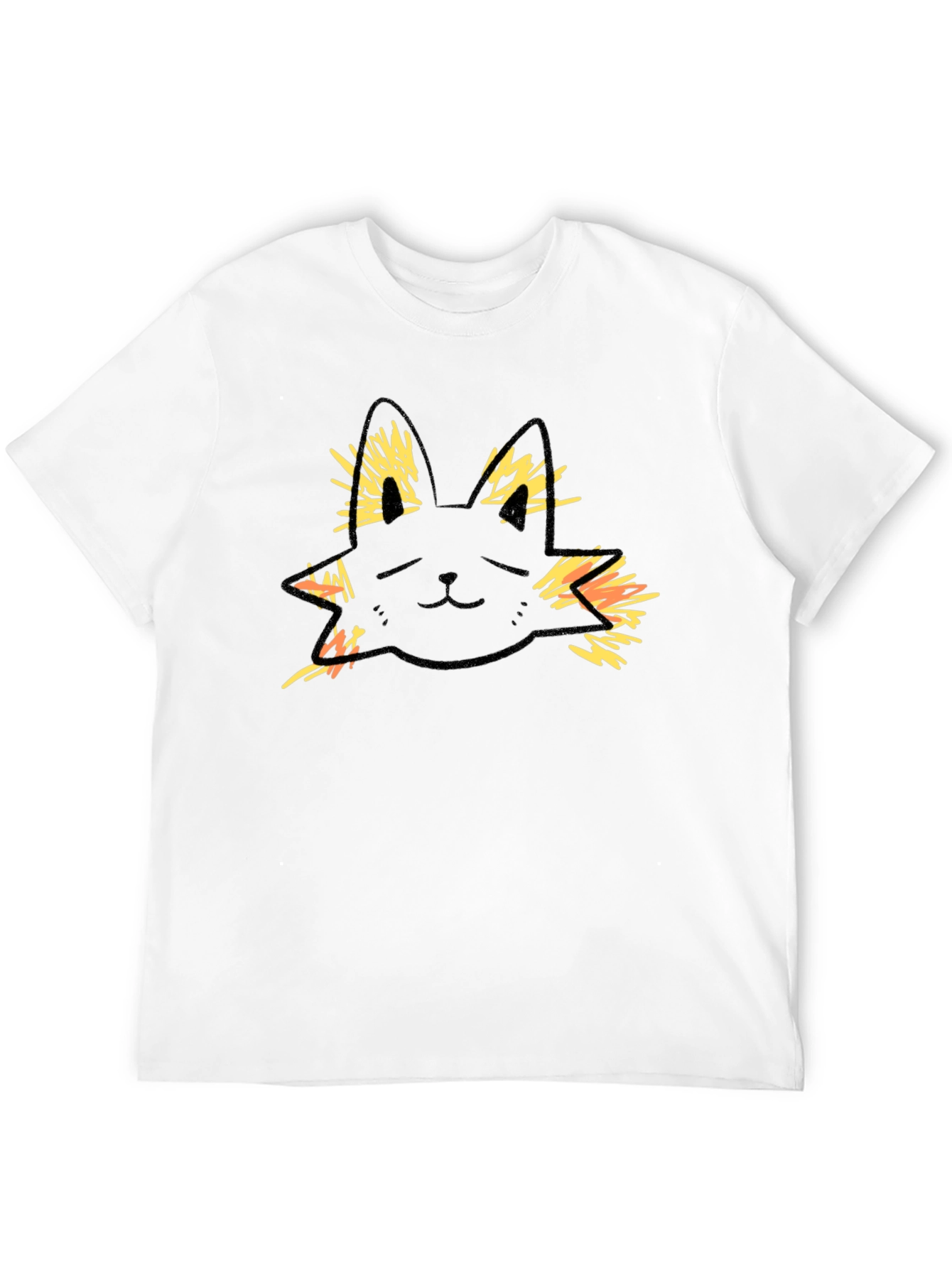 Cool Cat Graphic Tee - Black Cotton T-Shirt